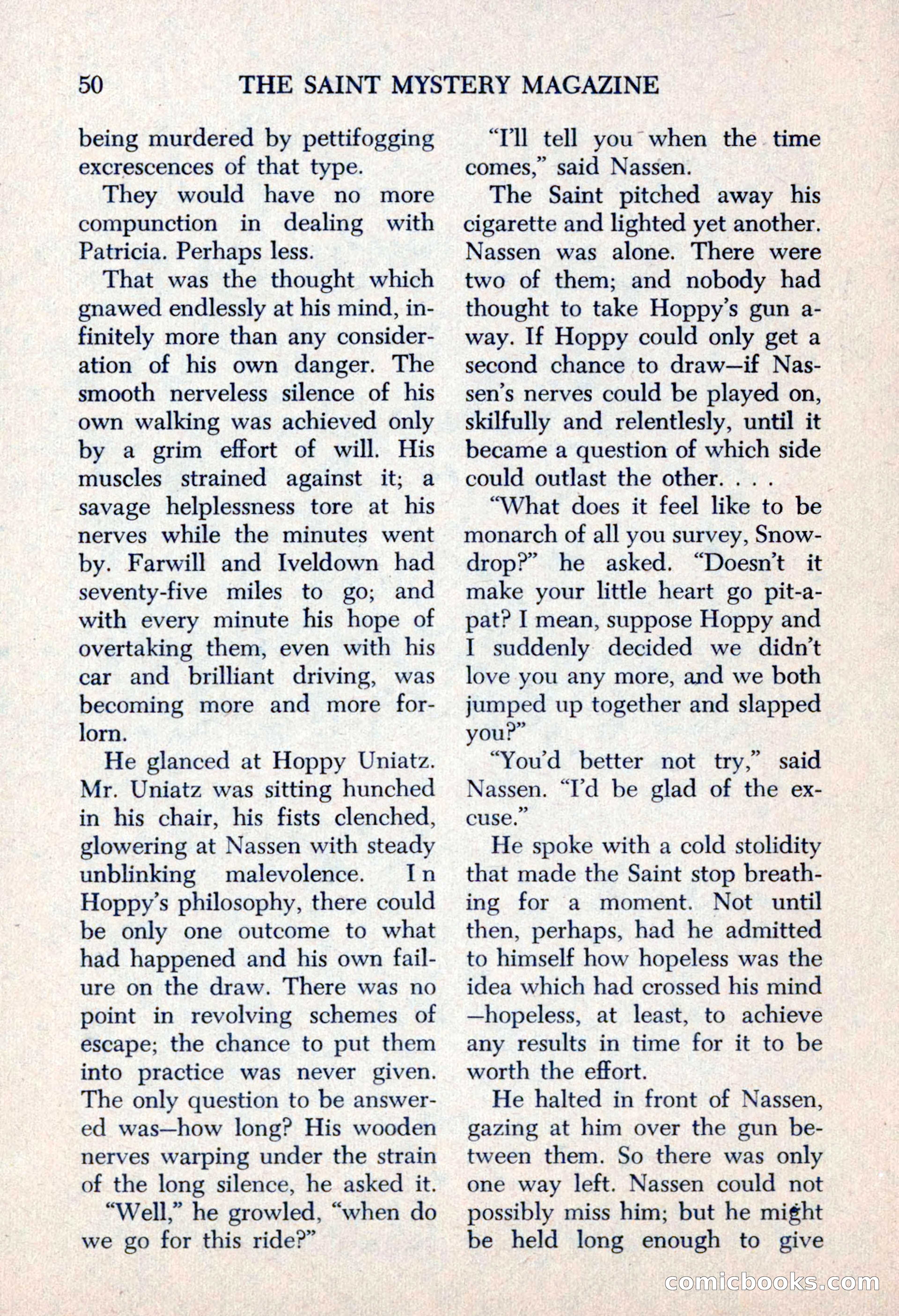 The Saint Mystery Magazine, May 1963 — page 52 of 132