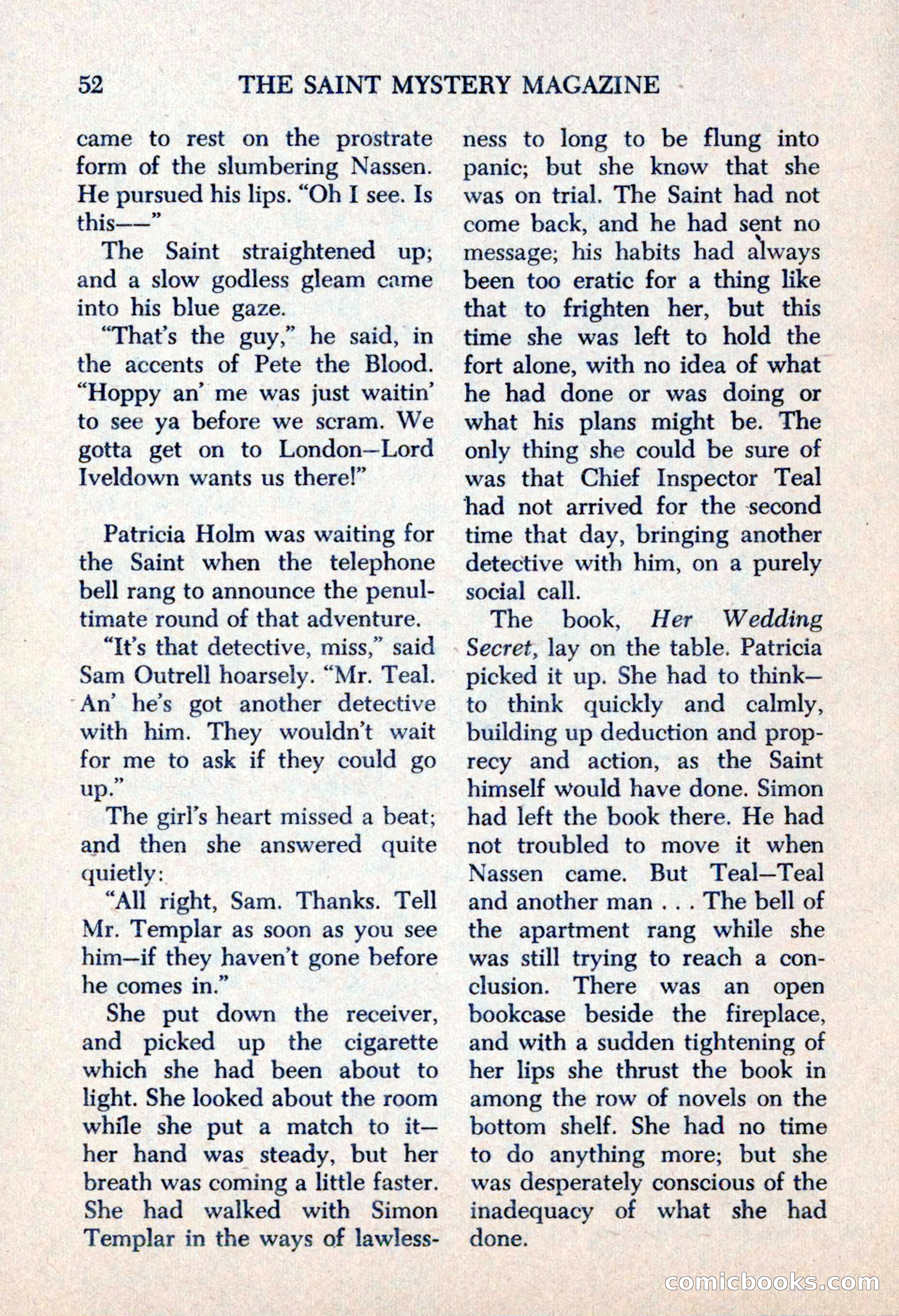 The Saint Mystery Magazine, May 1963 — page 54 of 132