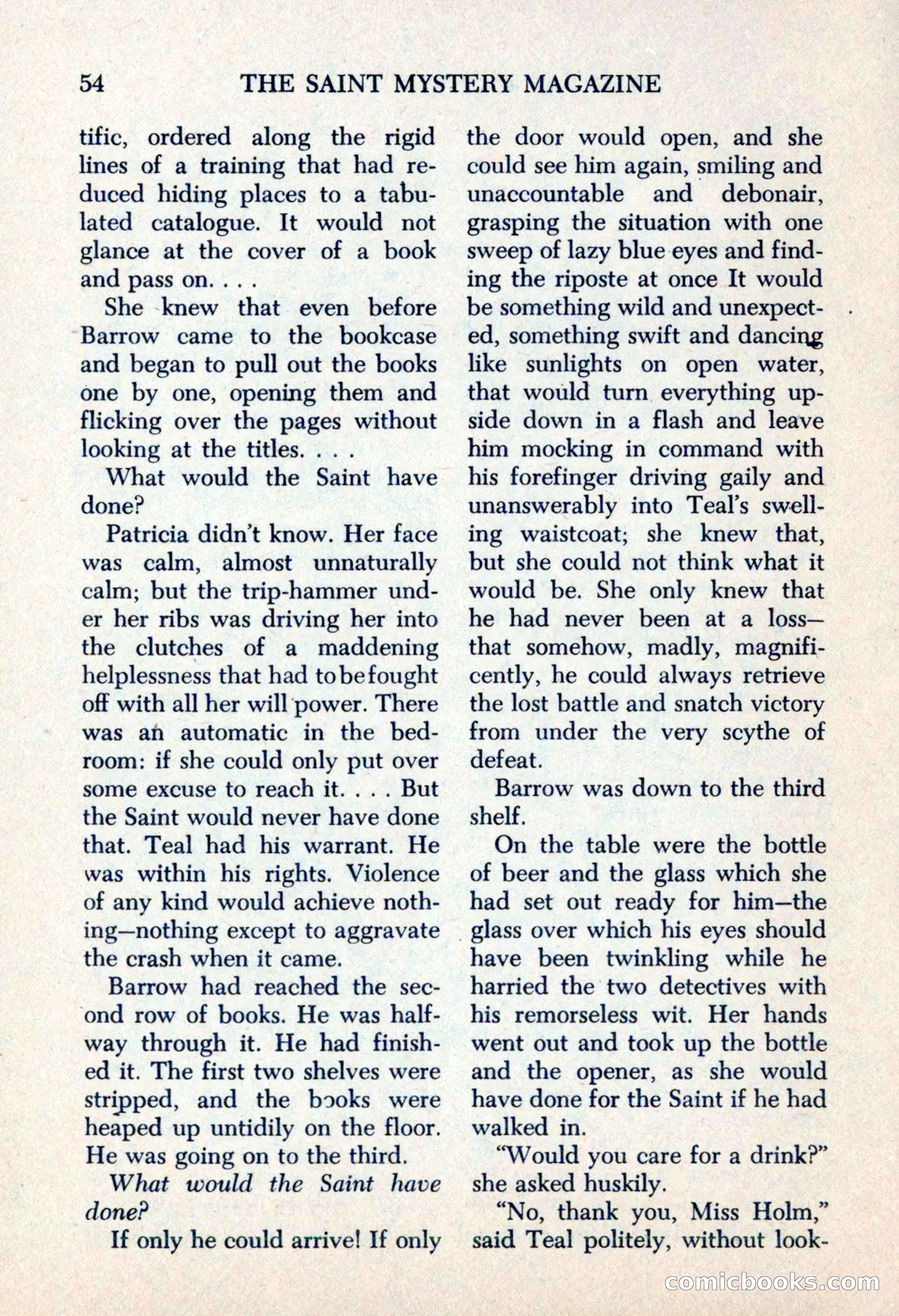 The Saint Mystery Magazine, May 1963 — page 56 of 132