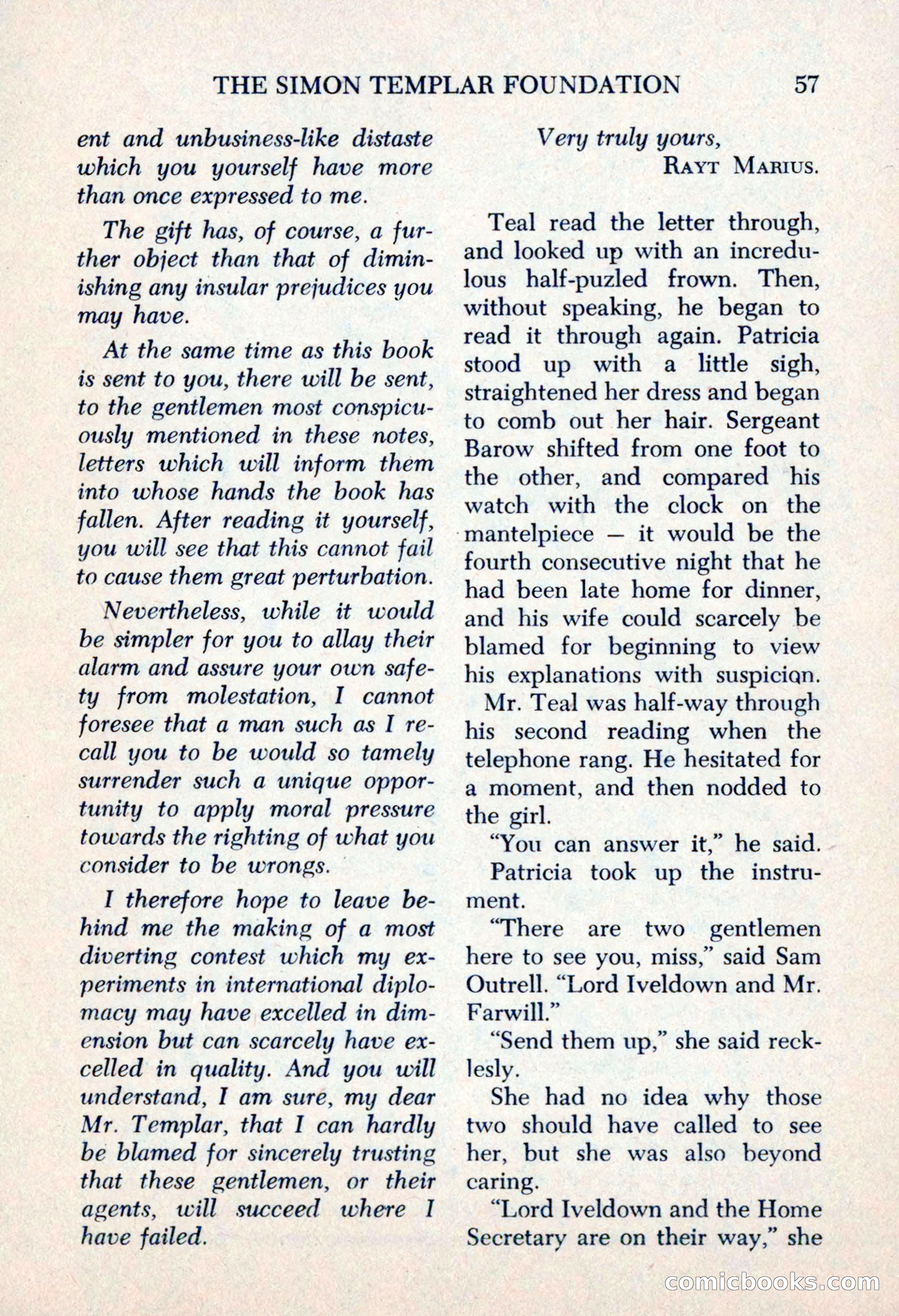 The Saint Mystery Magazine, May 1963 — page 59 of 132