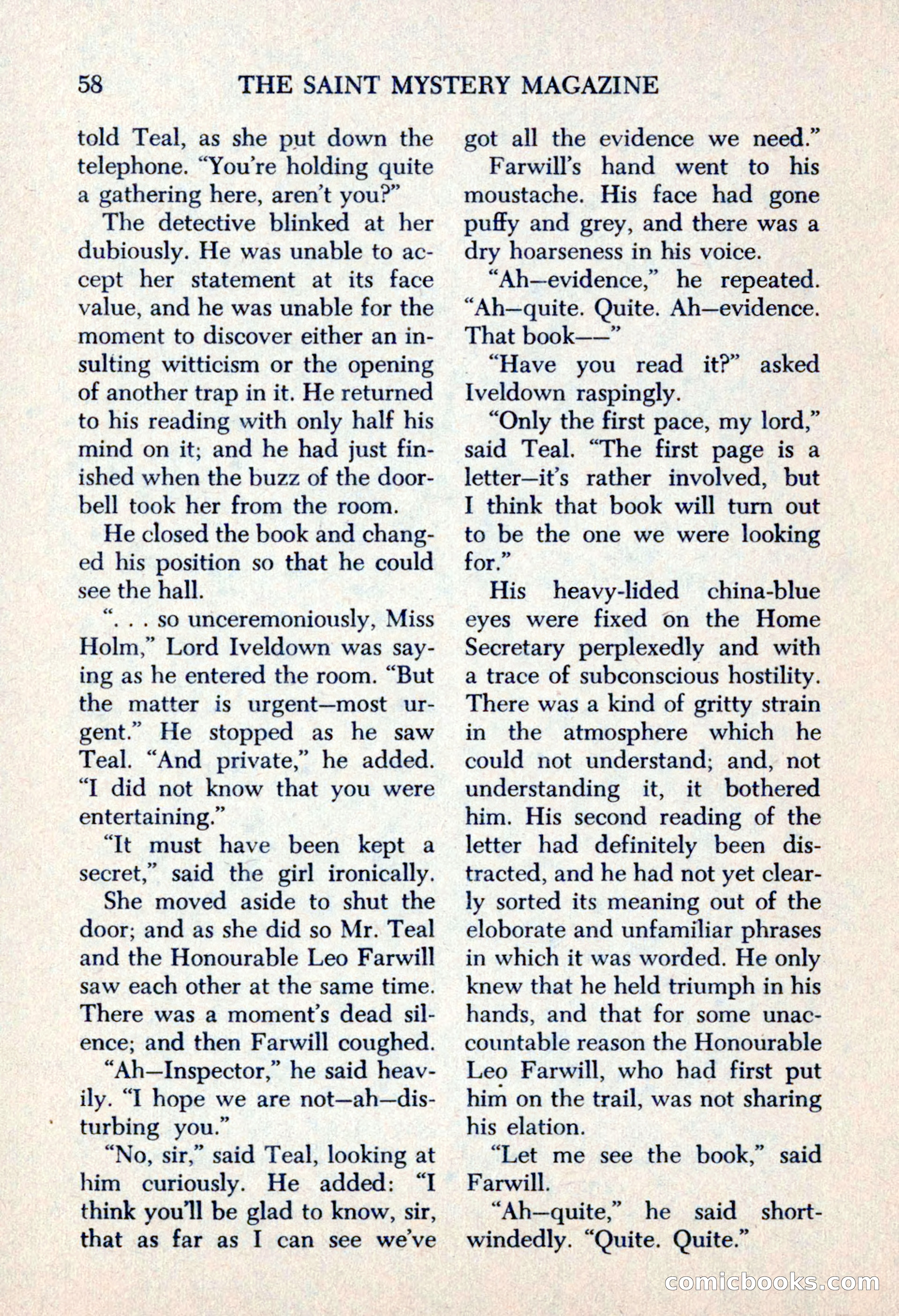 The Saint Mystery Magazine, May 1963 — page 60 of 132