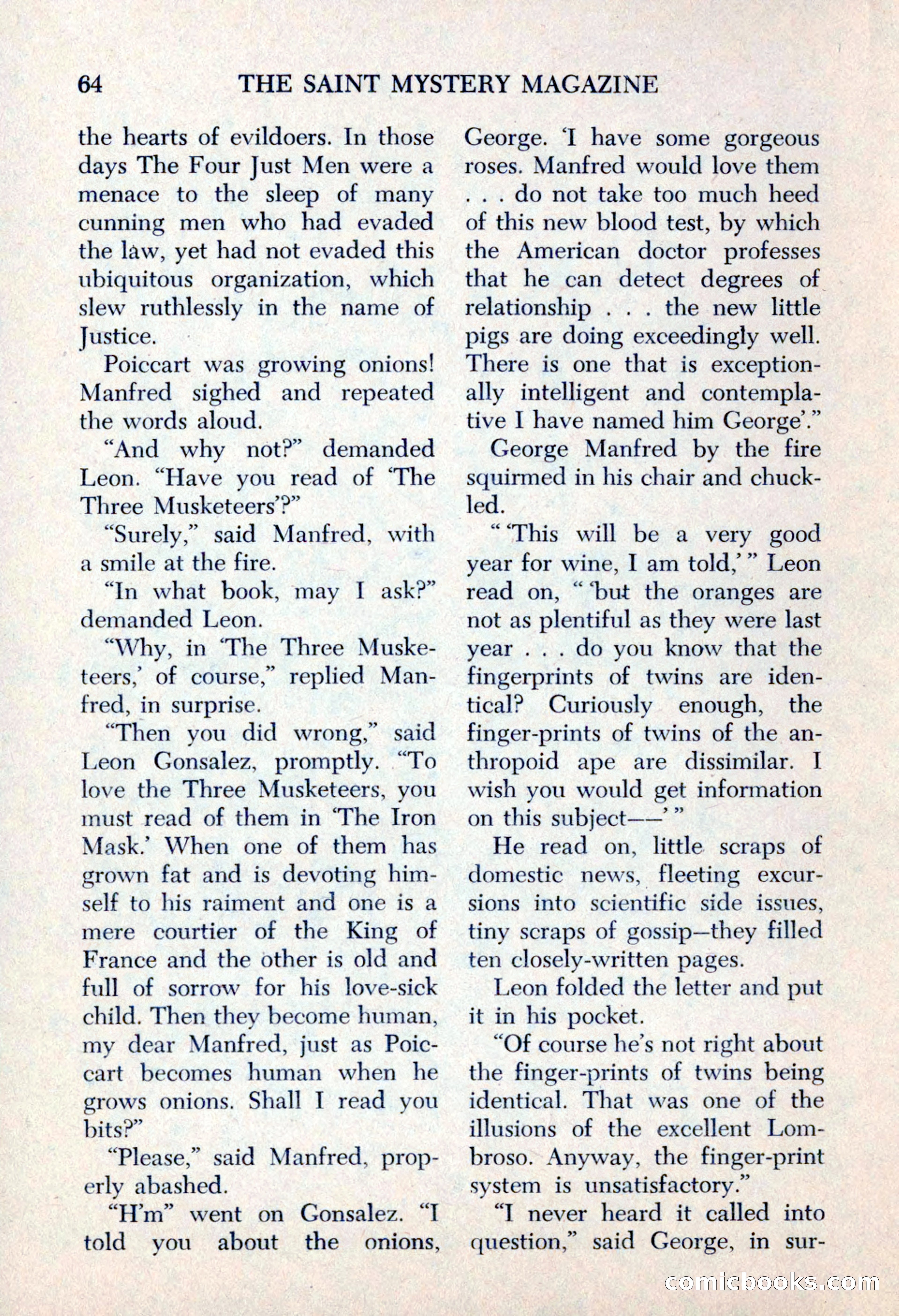 The Saint Mystery Magazine, May 1963 — page 66 of 132