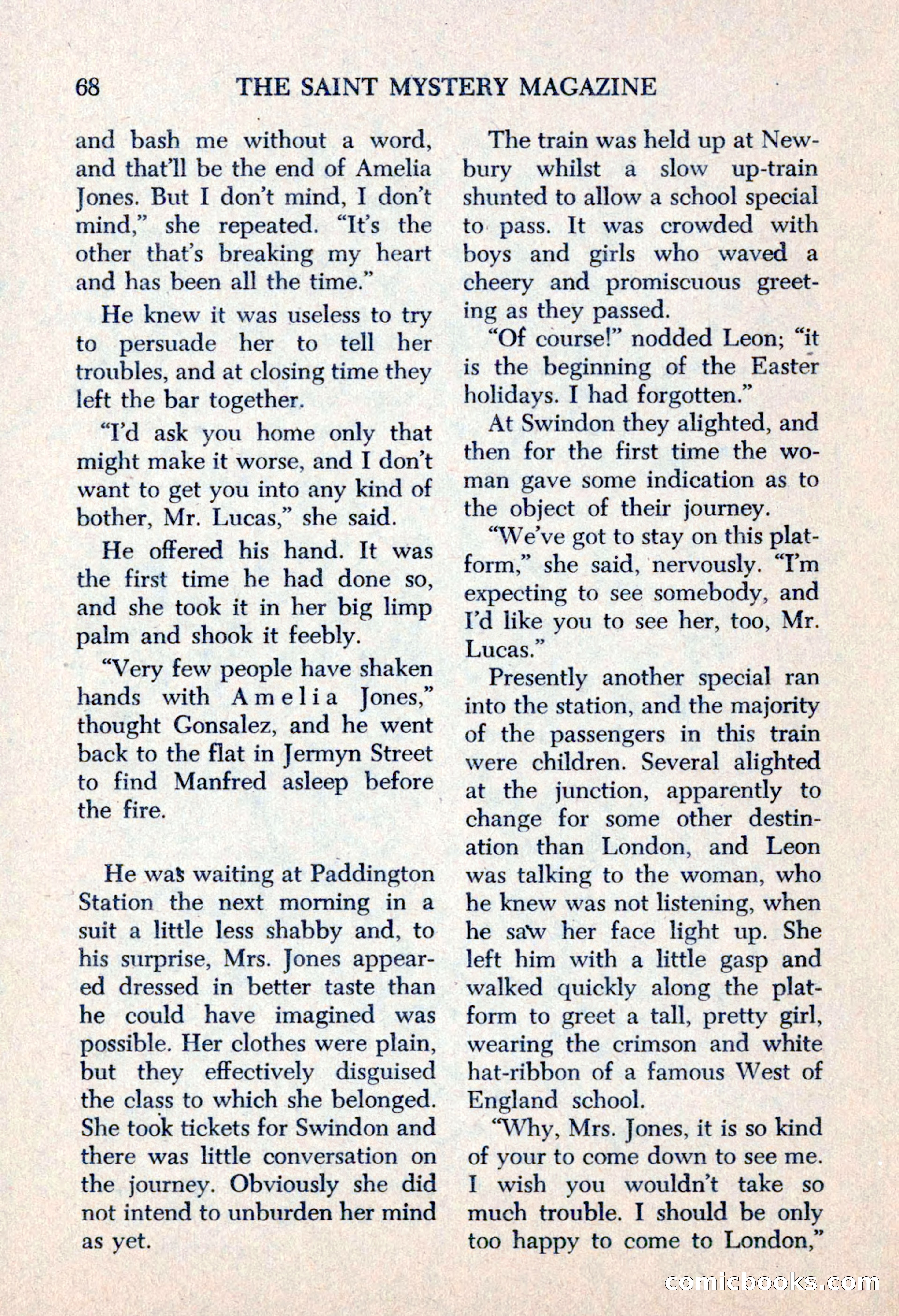 The Saint Mystery Magazine, May 1963 — page 70 of 132