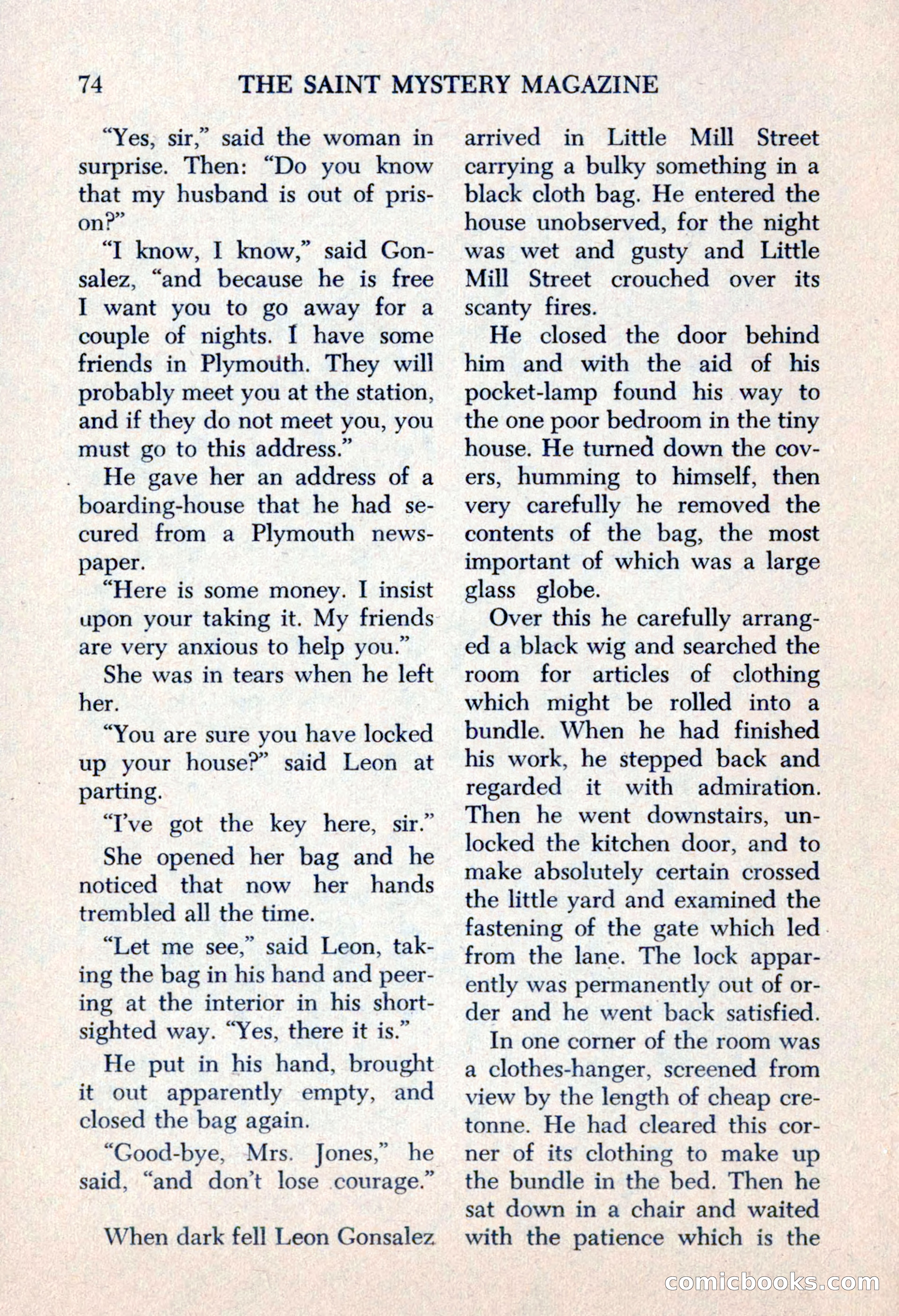 The Saint Mystery Magazine, May 1963 — page 76 of 132