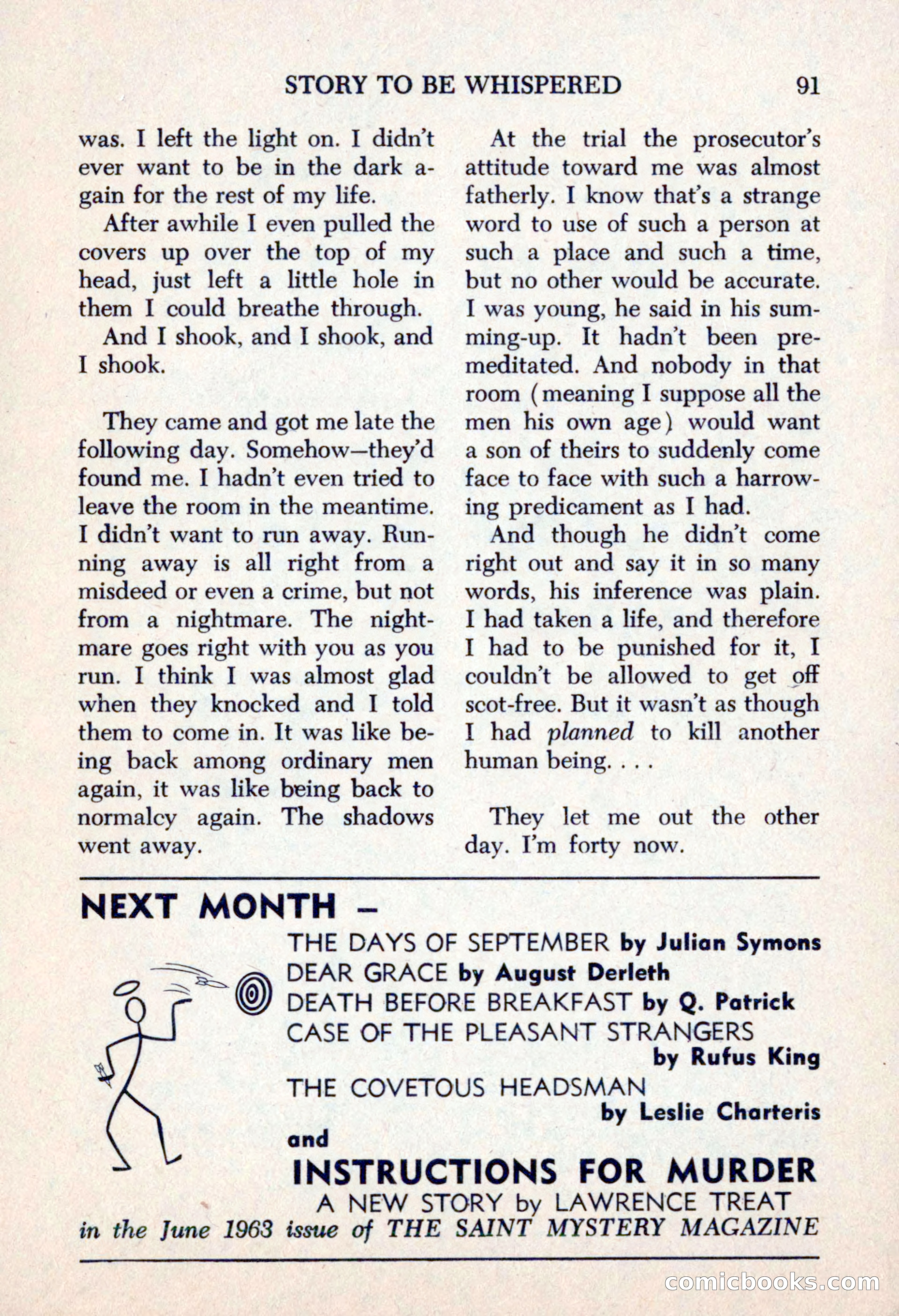 The Saint Mystery Magazine, May 1963 — page 93 of 132