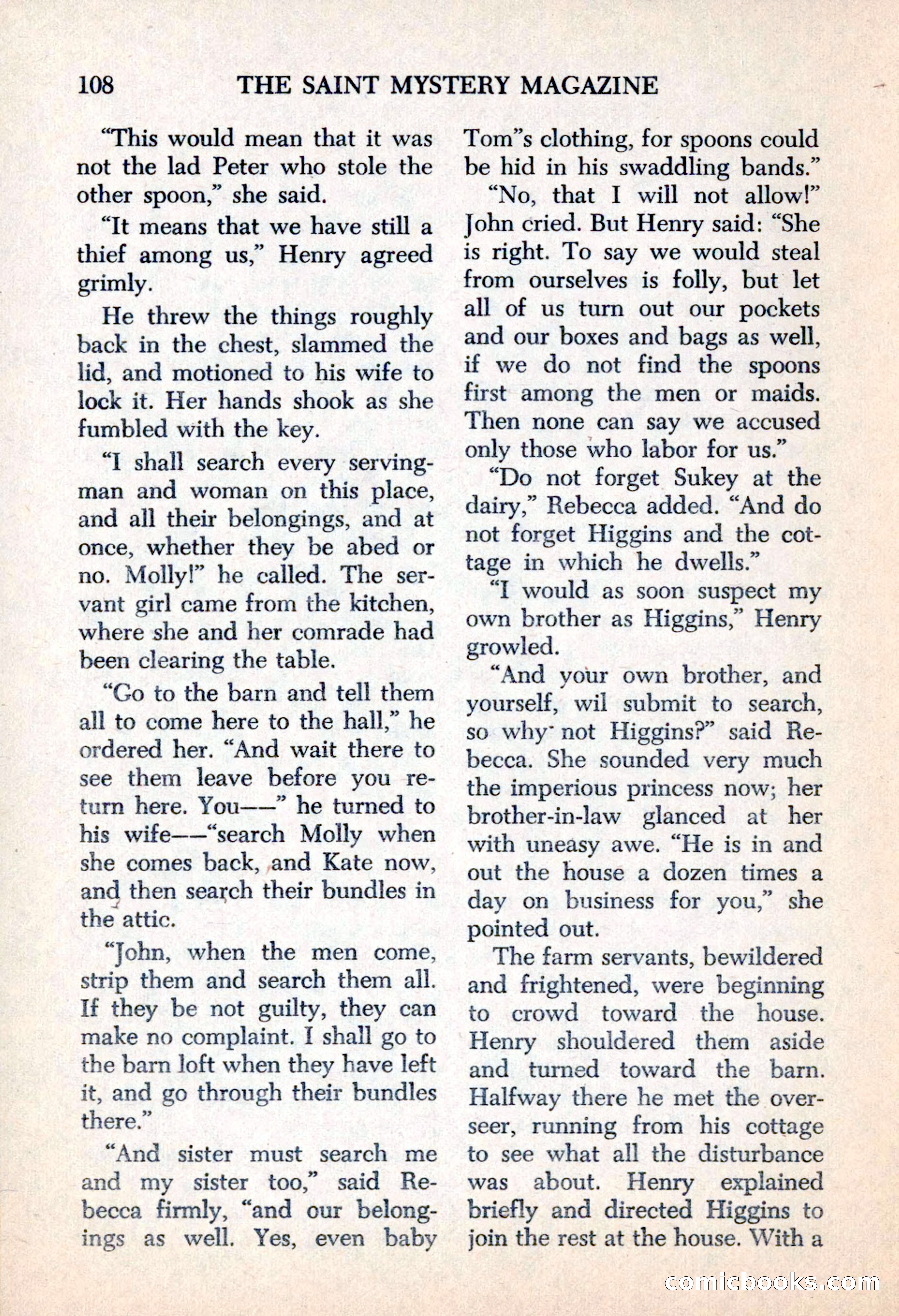 The Saint Mystery Magazine, May 1963 — page 110 of 132
