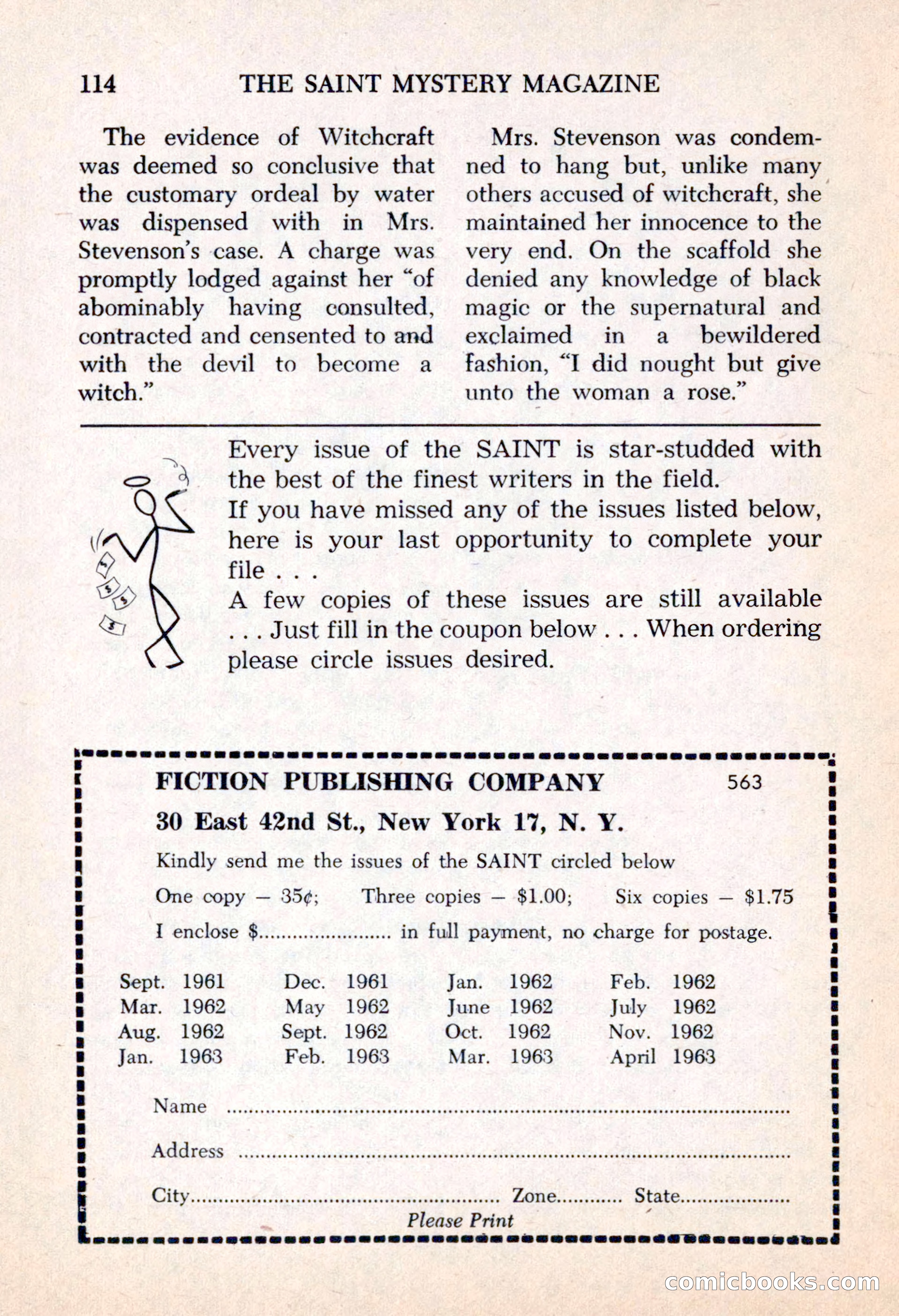 The Saint Mystery Magazine, May 1963 — page 116 of 132
