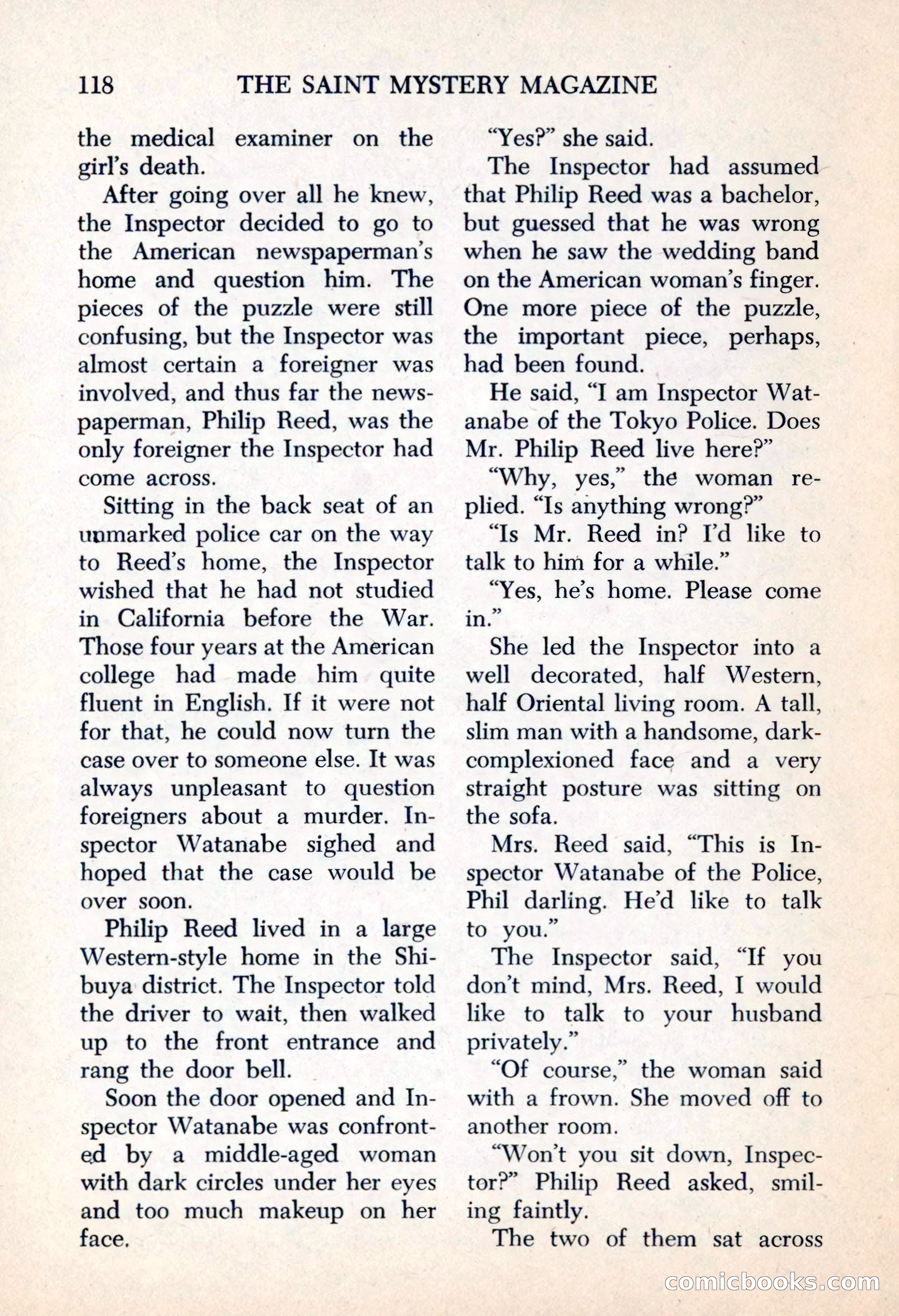The Saint Mystery Magazine, May 1963 — page 120 of 132