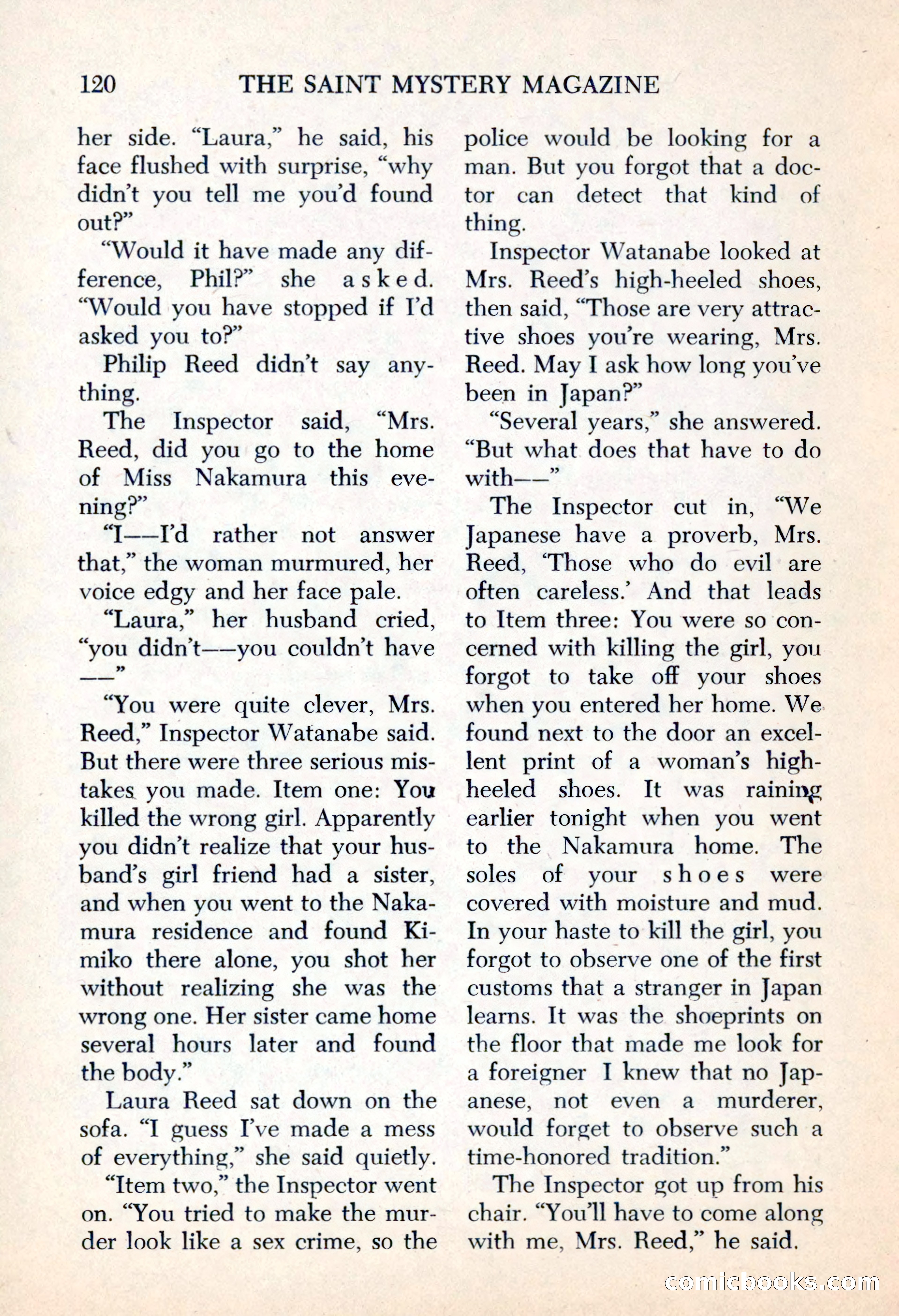 The Saint Mystery Magazine, May 1963 — page 122 of 132