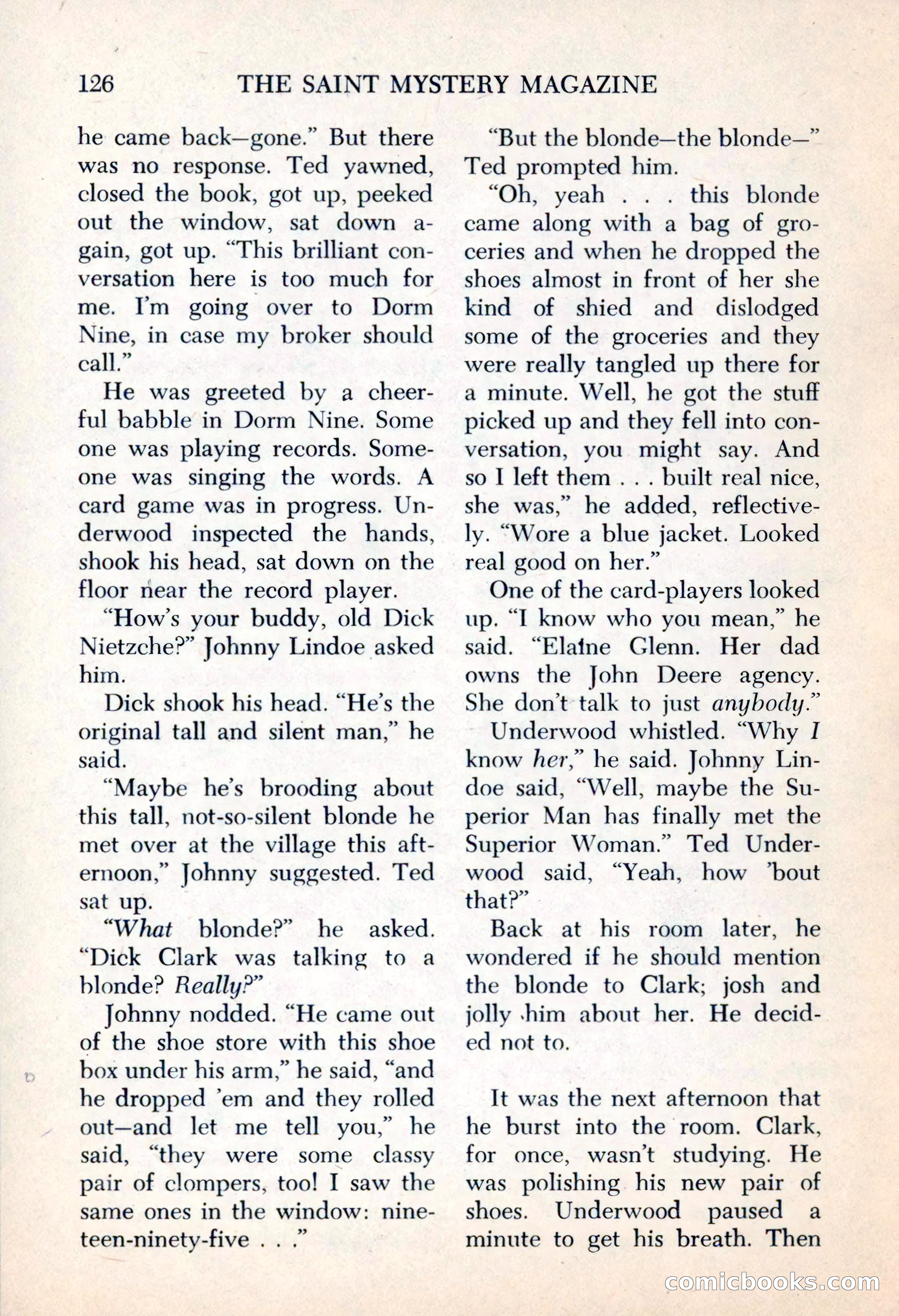 The Saint Mystery Magazine, May 1963 — page 128 of 132