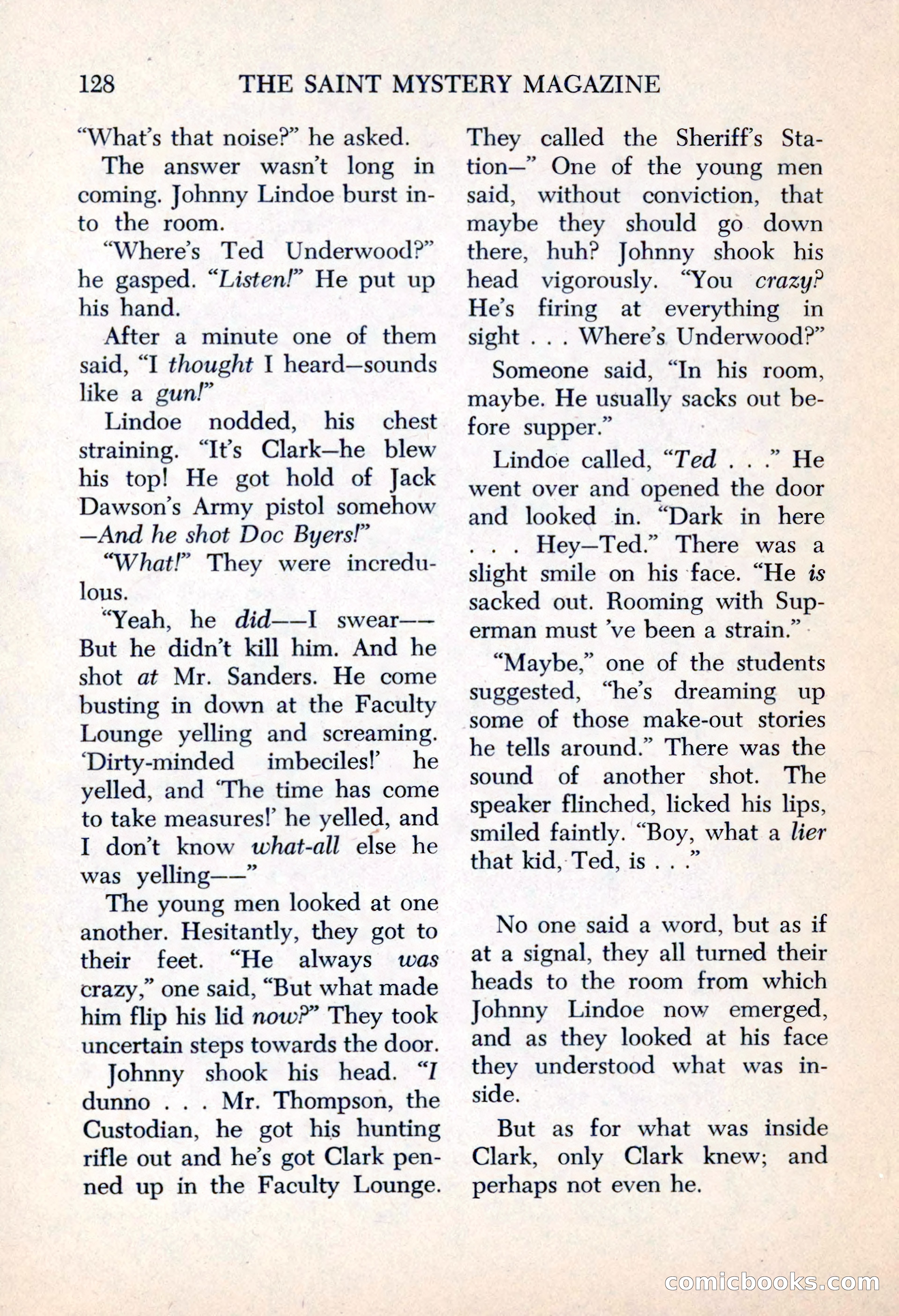 The Saint Mystery Magazine, May 1963 — page 130 of 132