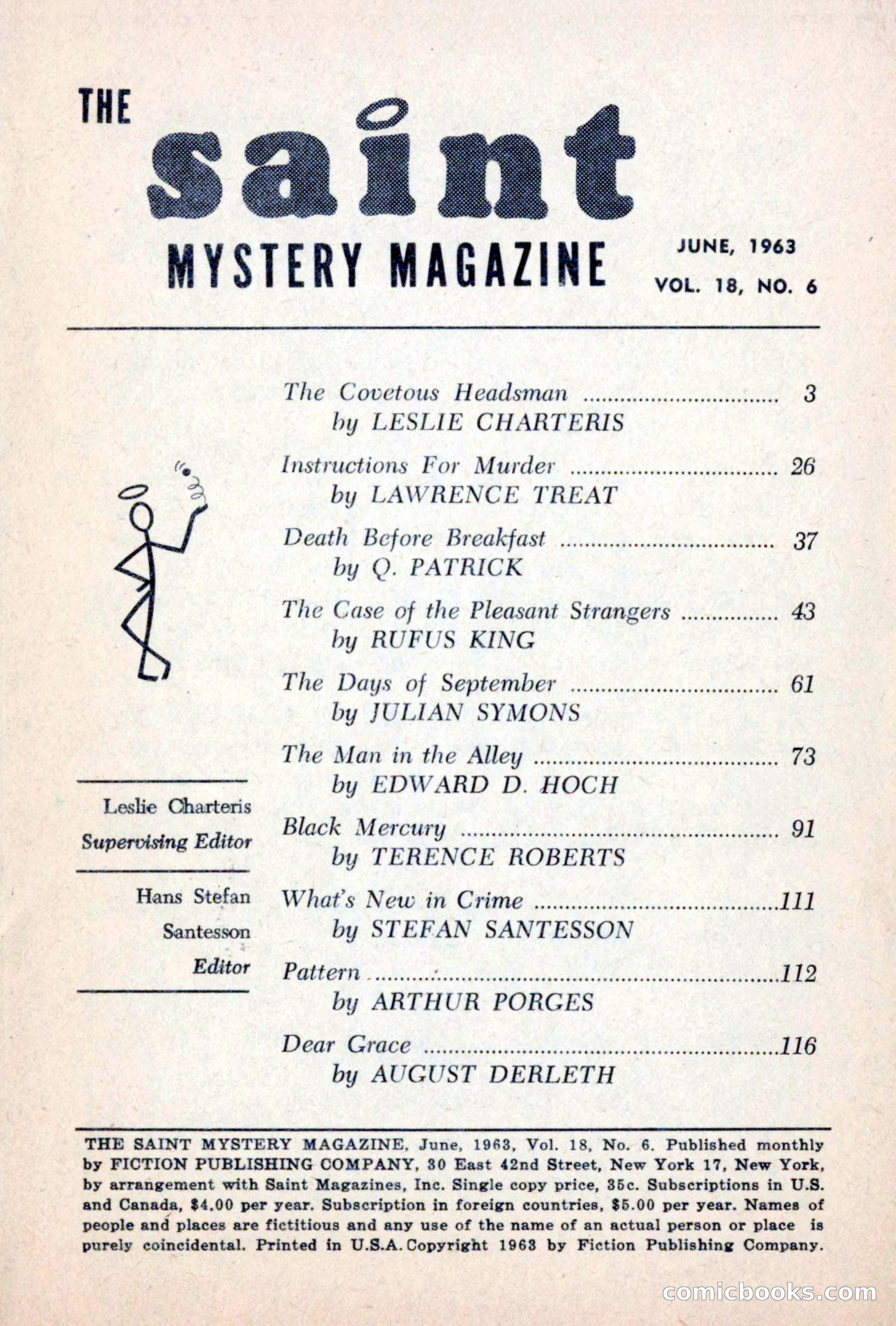 The Saint Mystery Magazine, June 1963 — page 3 of 132