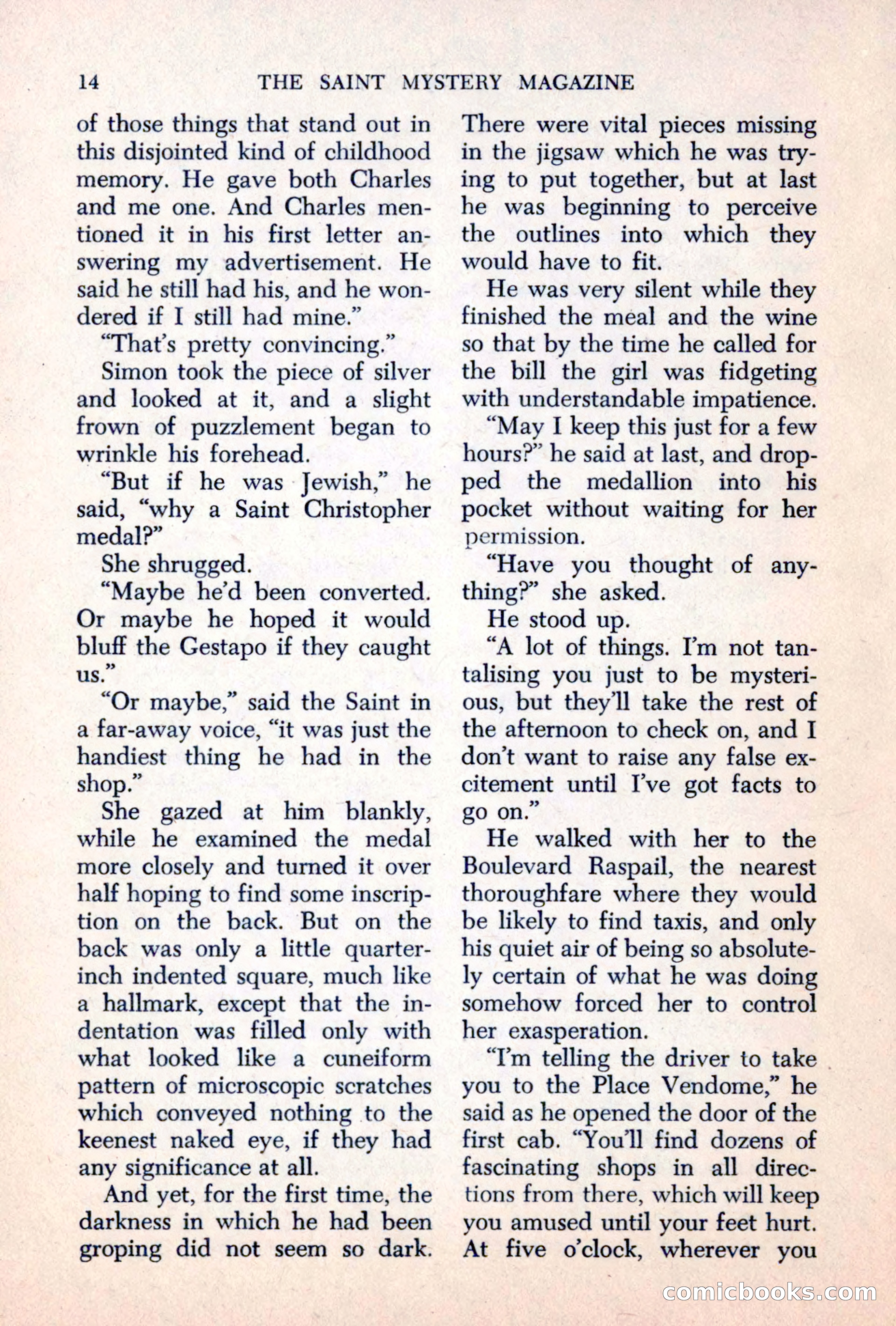 The Saint Mystery Magazine, June 1963 — page 16 of 132
