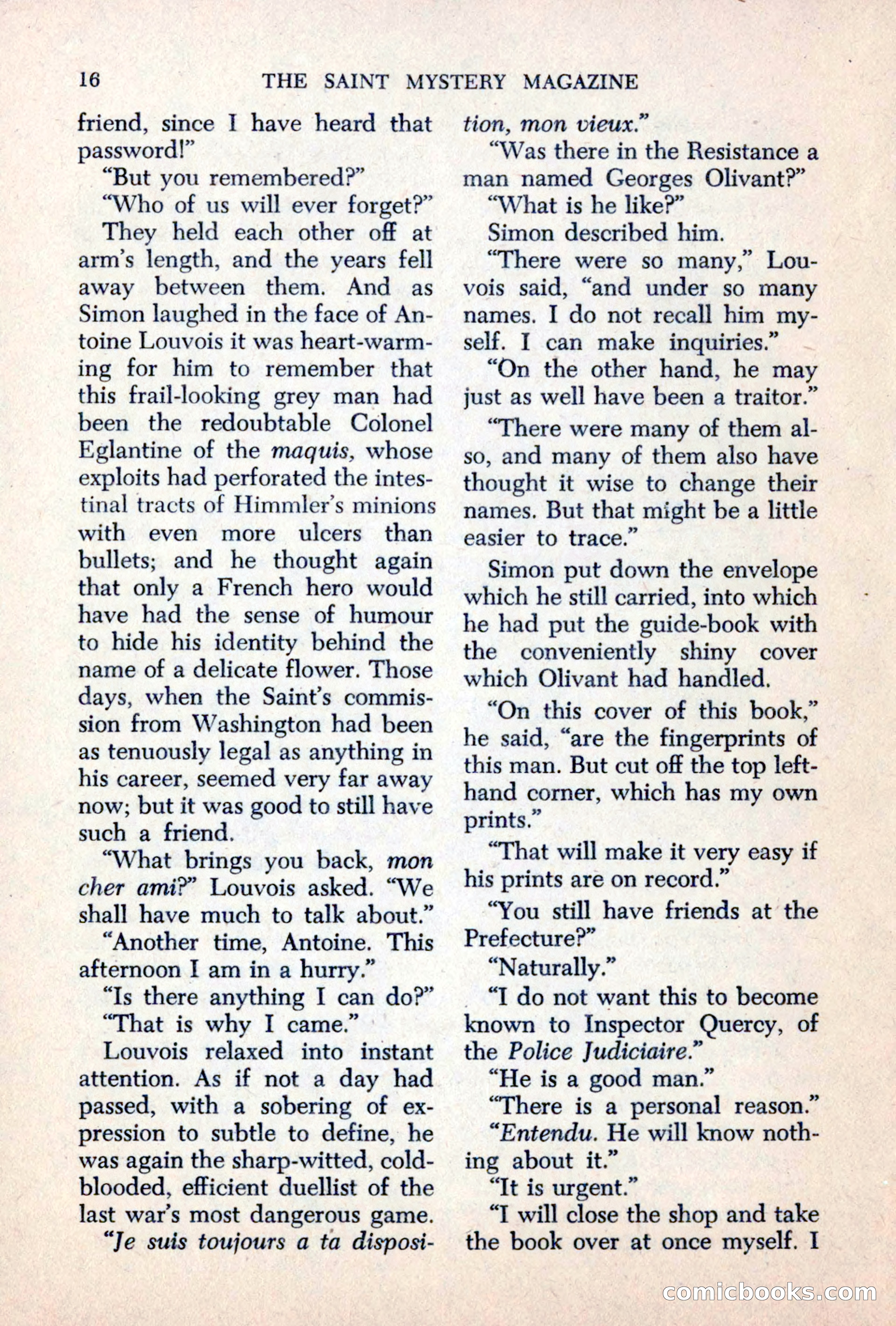 The Saint Mystery Magazine, June 1963 — page 18 of 132