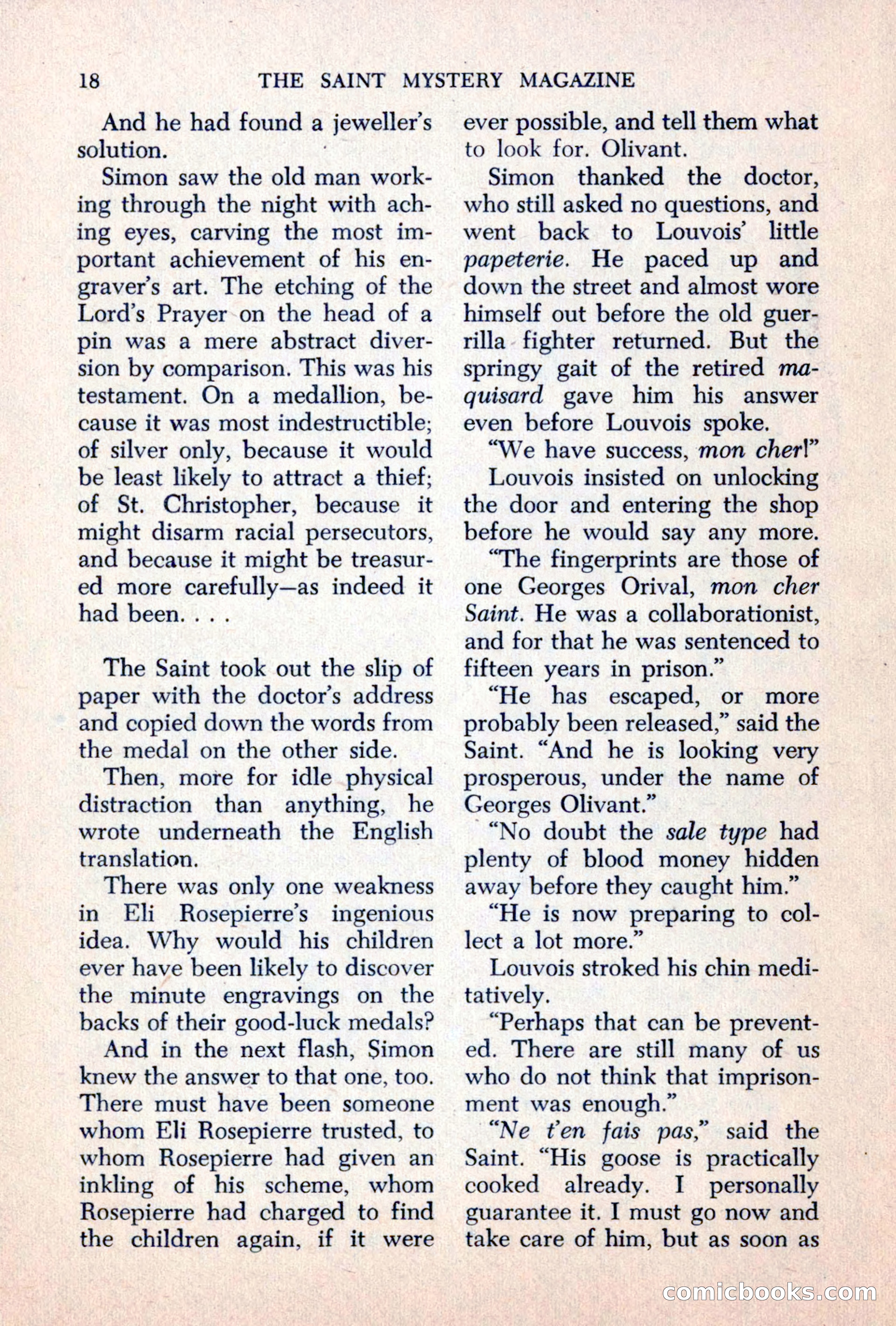 The Saint Mystery Magazine, June 1963 — page 20 of 132
