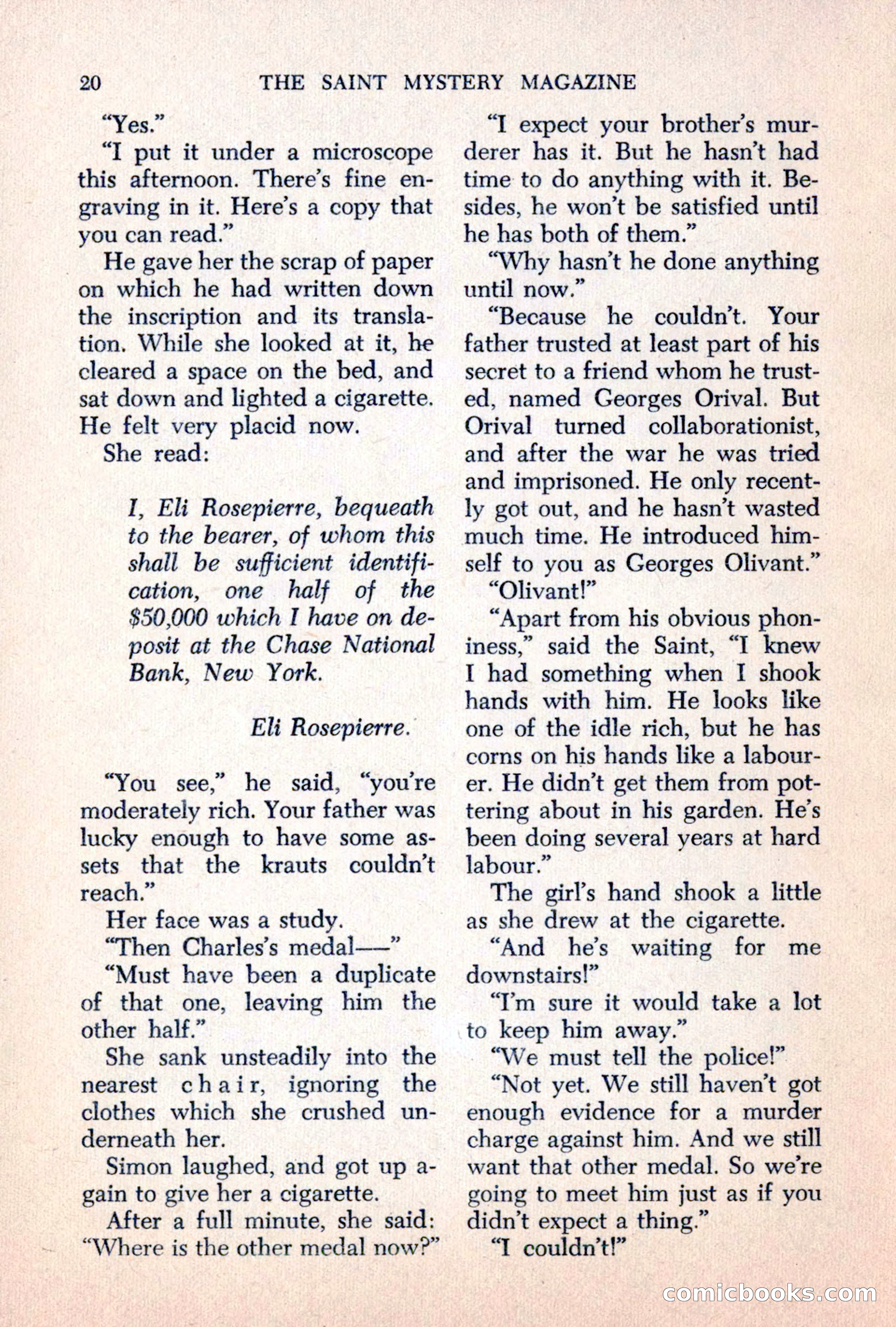 The Saint Mystery Magazine, June 1963 — page 22 of 132
