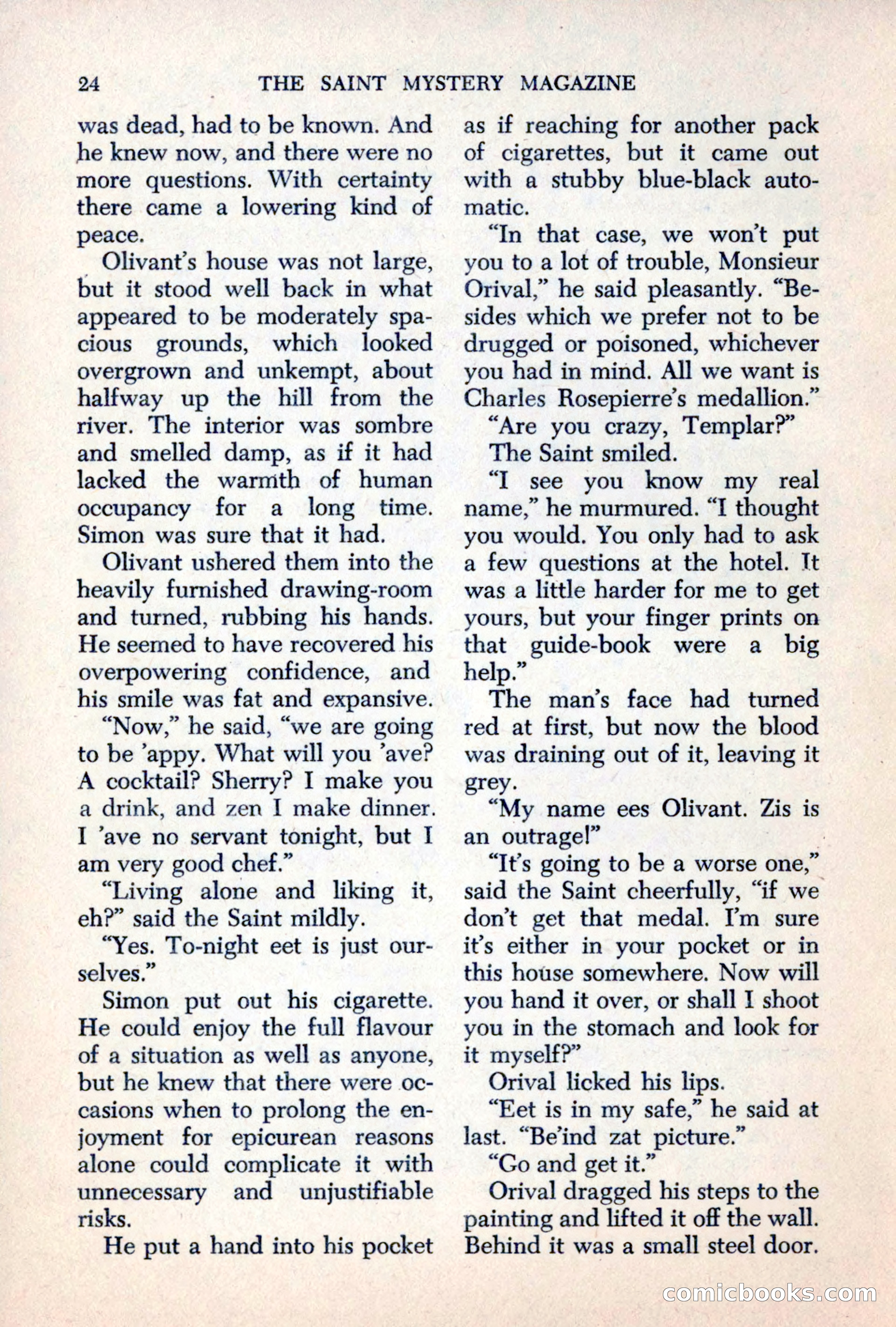 The Saint Mystery Magazine, June 1963 — page 26 of 132