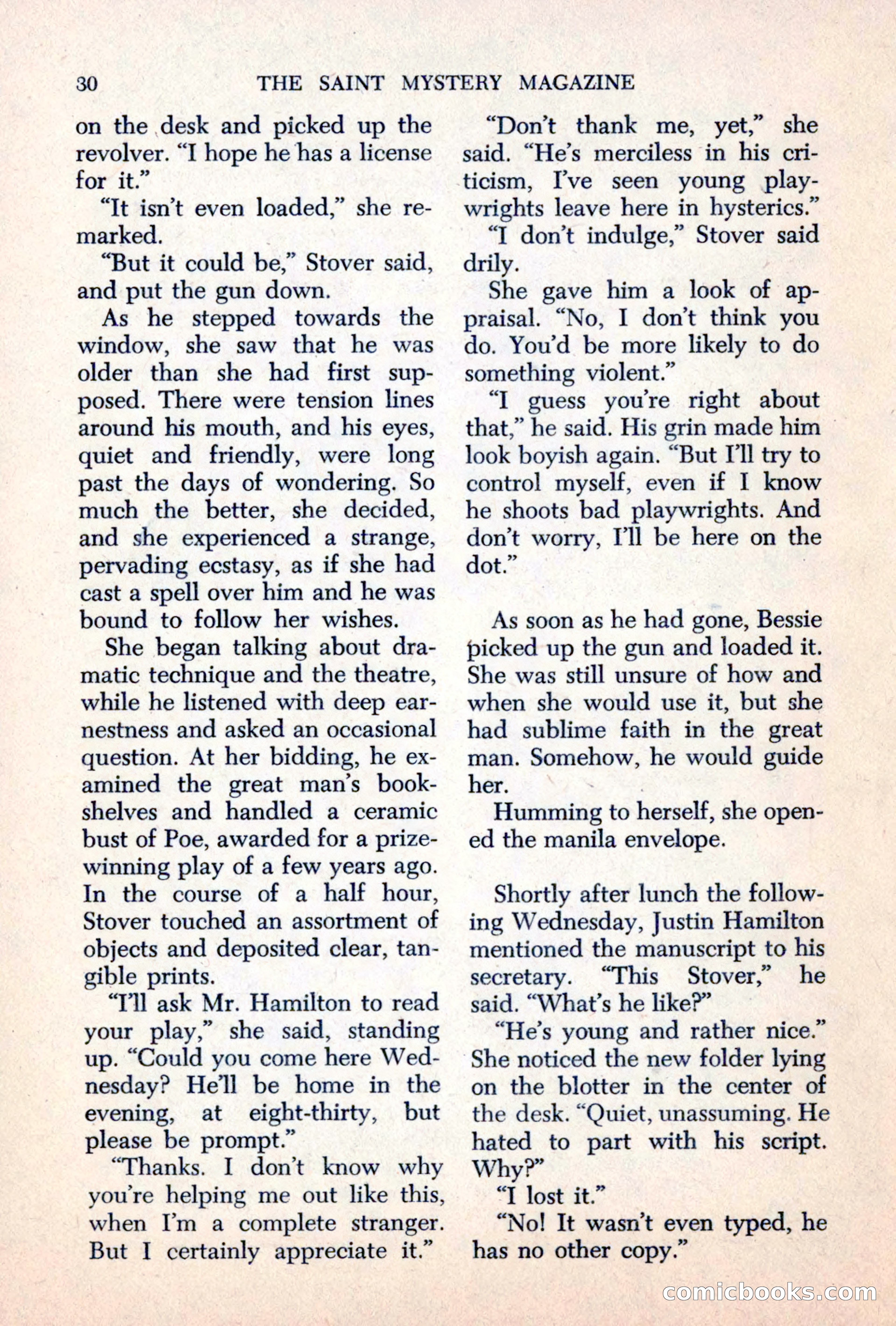 The Saint Mystery Magazine, June 1963 — page 32 of 132