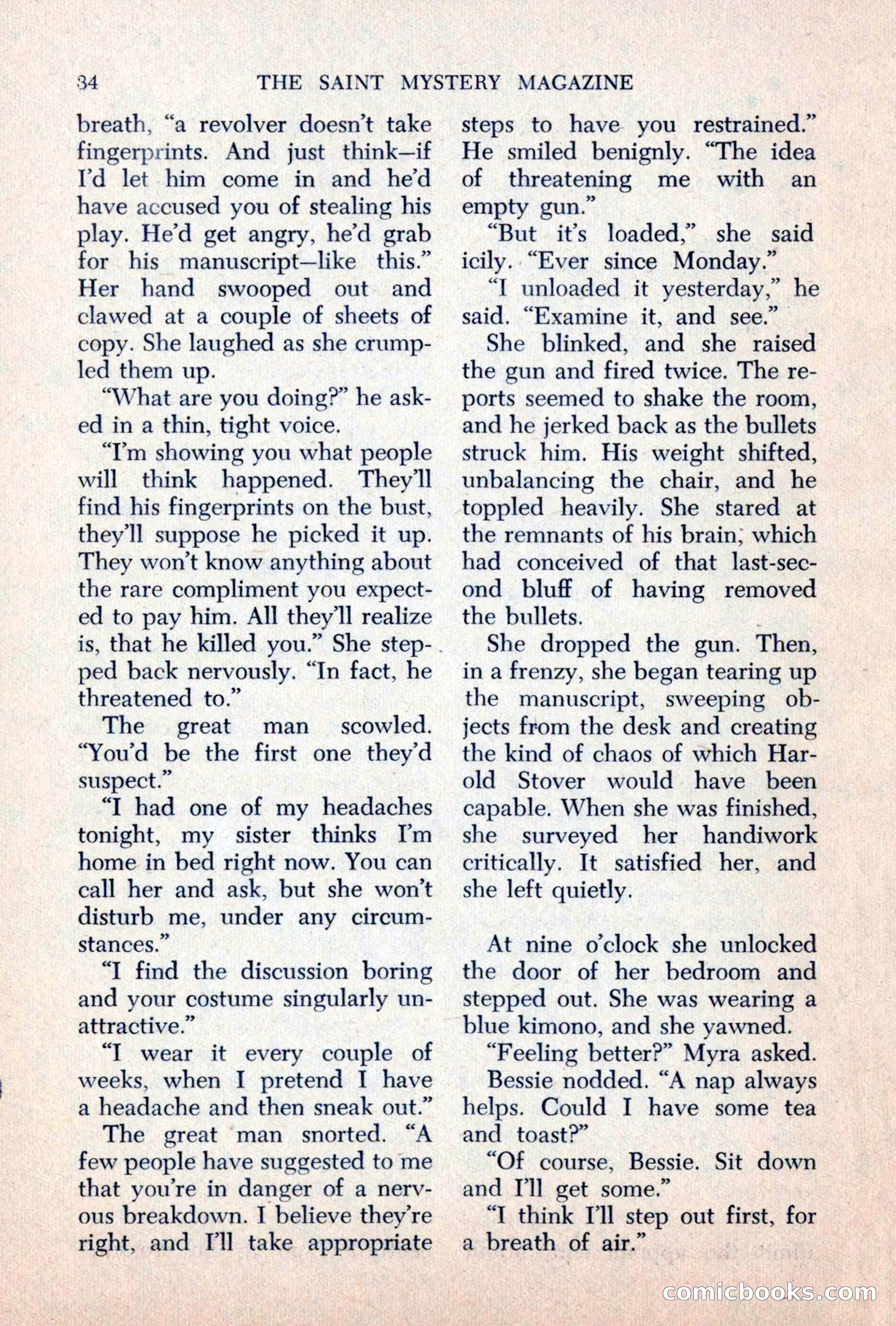 The Saint Mystery Magazine, June 1963 — page 36 of 132