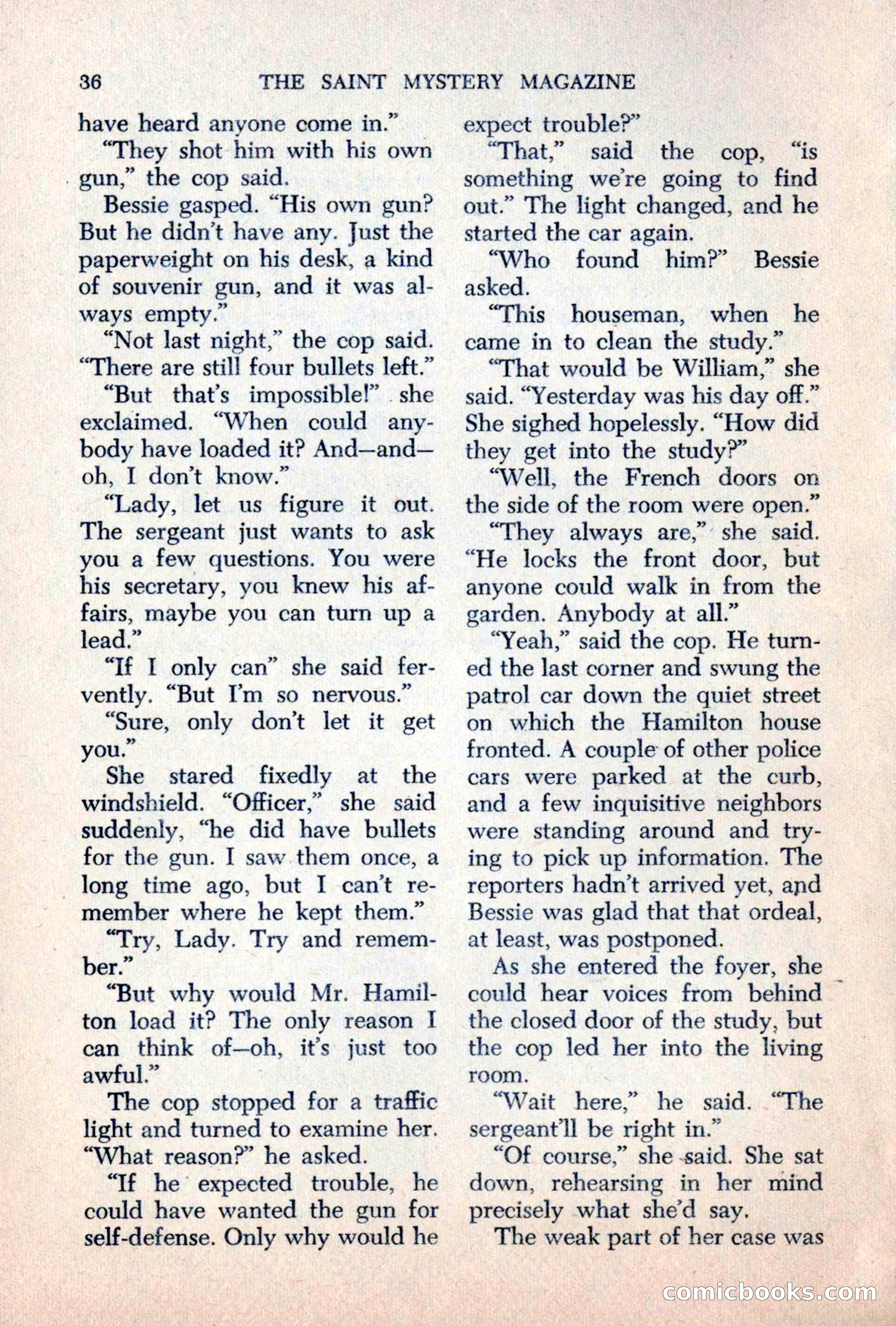 The Saint Mystery Magazine, June 1963 — page 38 of 132