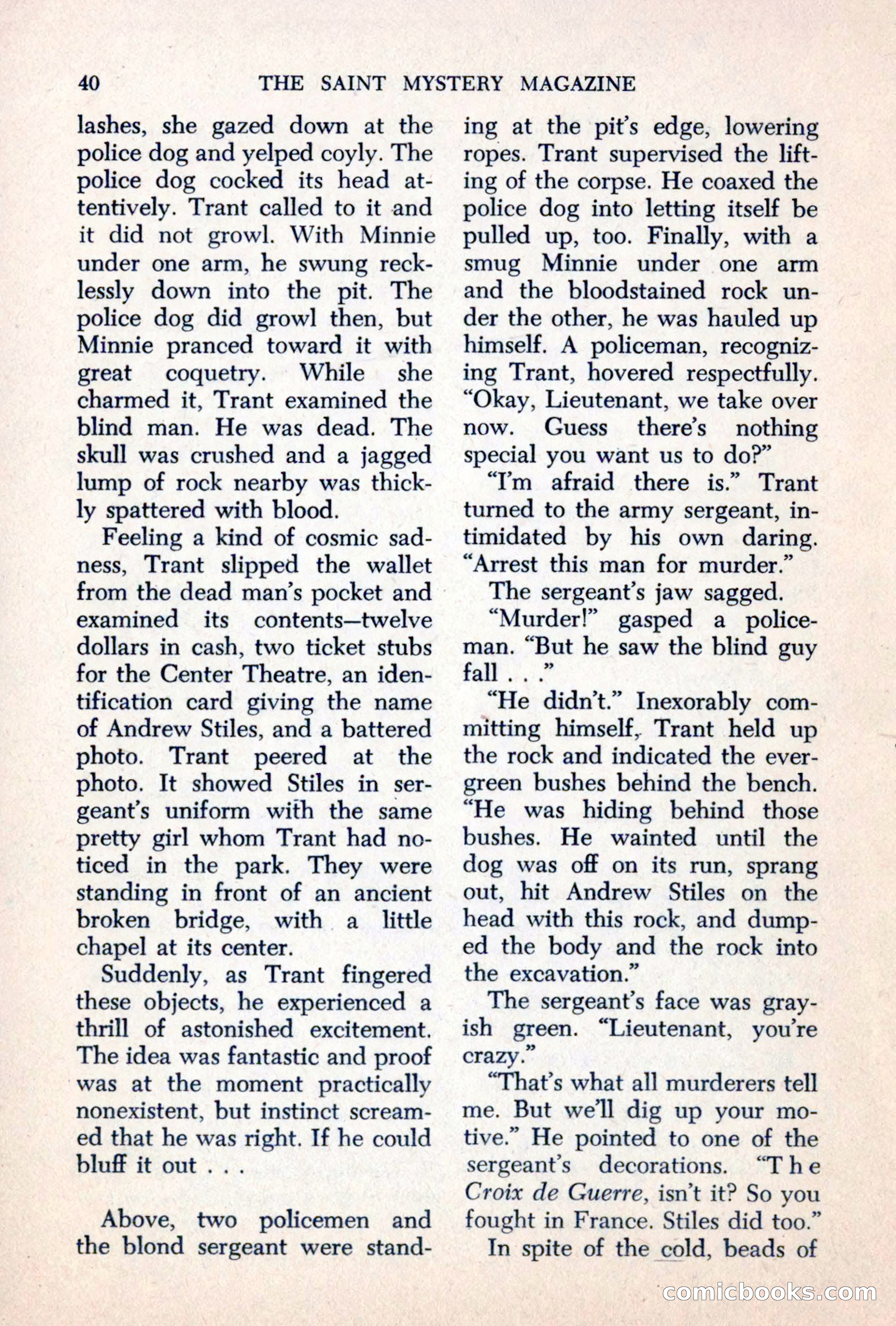 The Saint Mystery Magazine, June 1963 — page 42 of 132