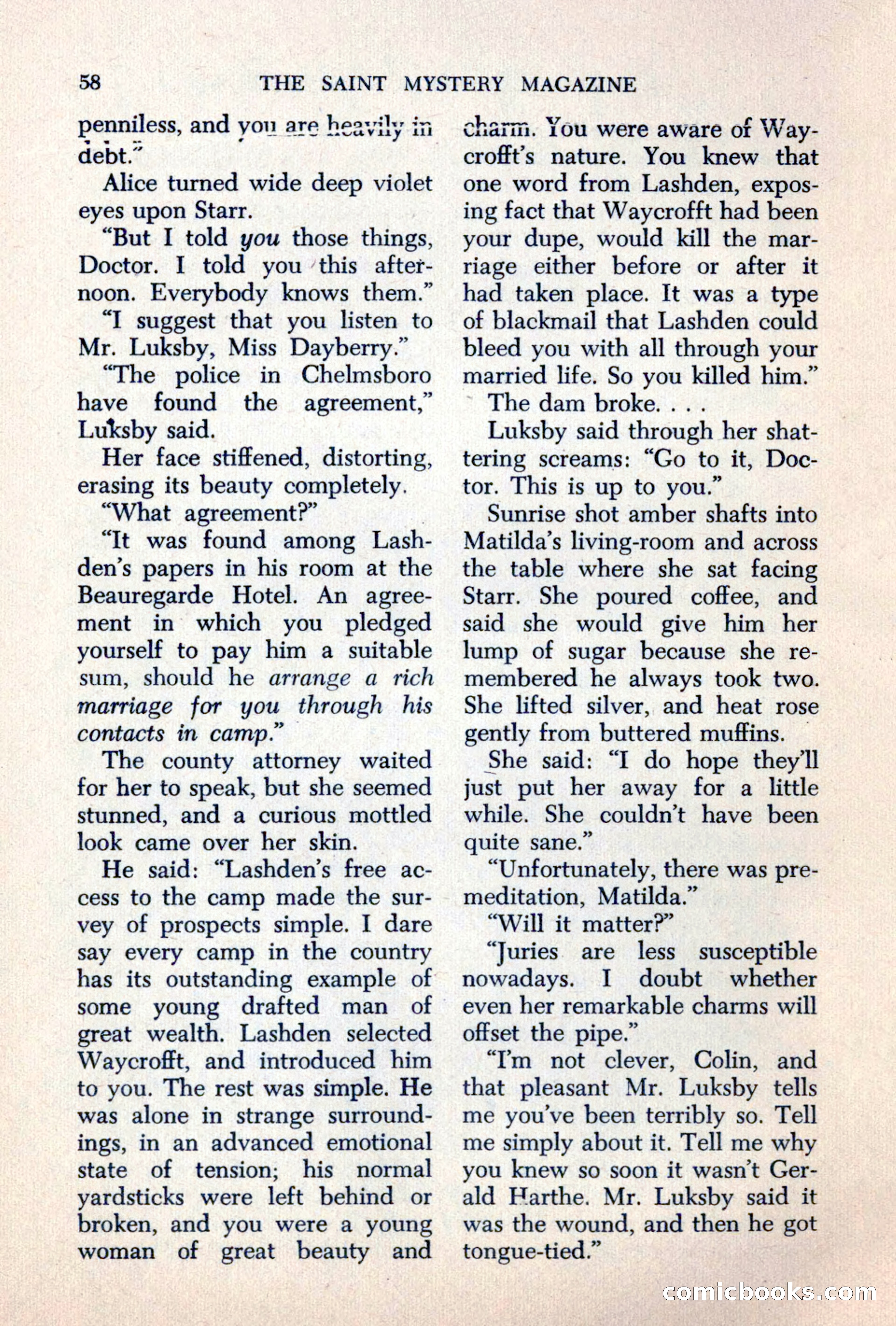 The Saint Mystery Magazine, June 1963 — page 60 of 132