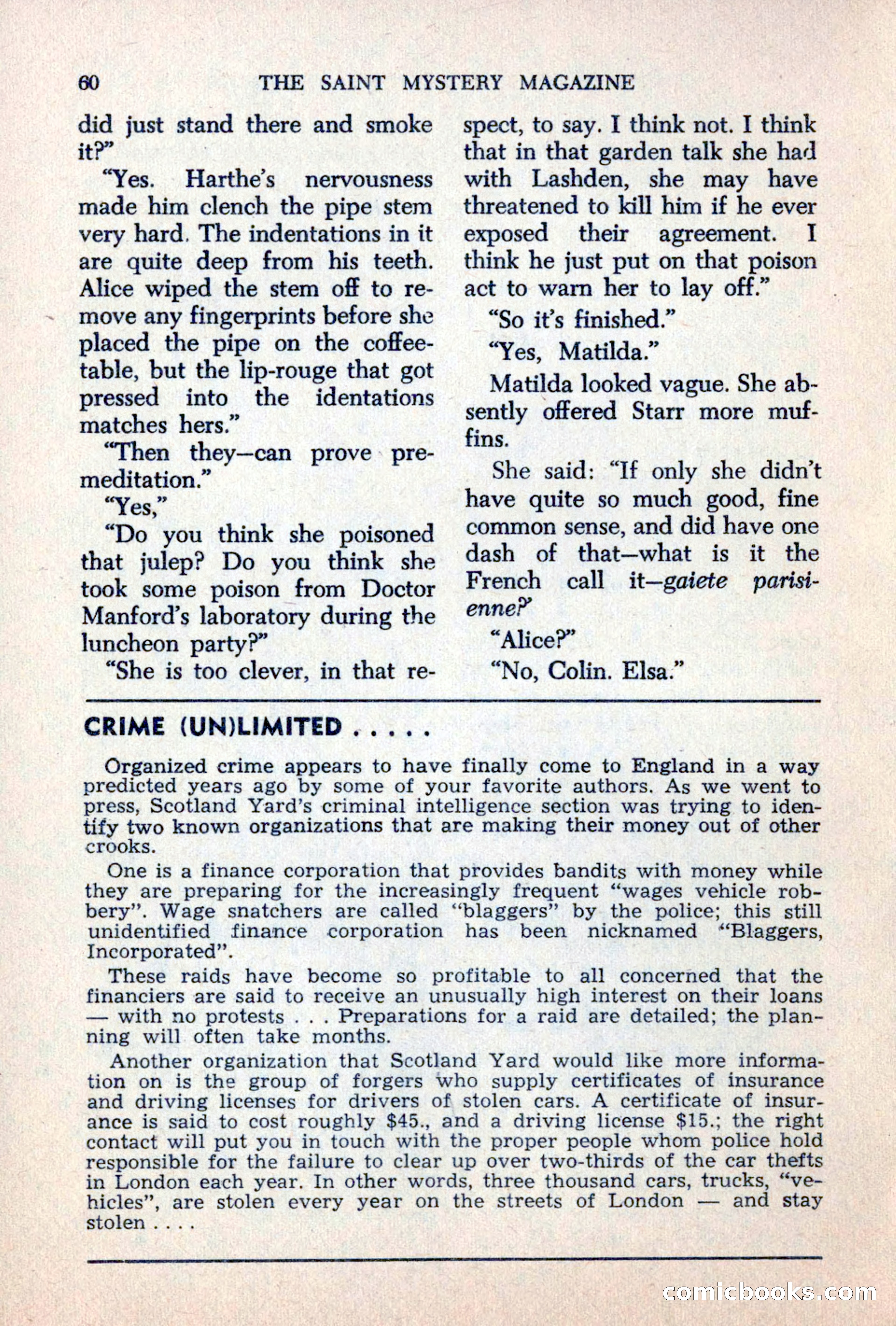 The Saint Mystery Magazine, June 1963 — page 62 of 132