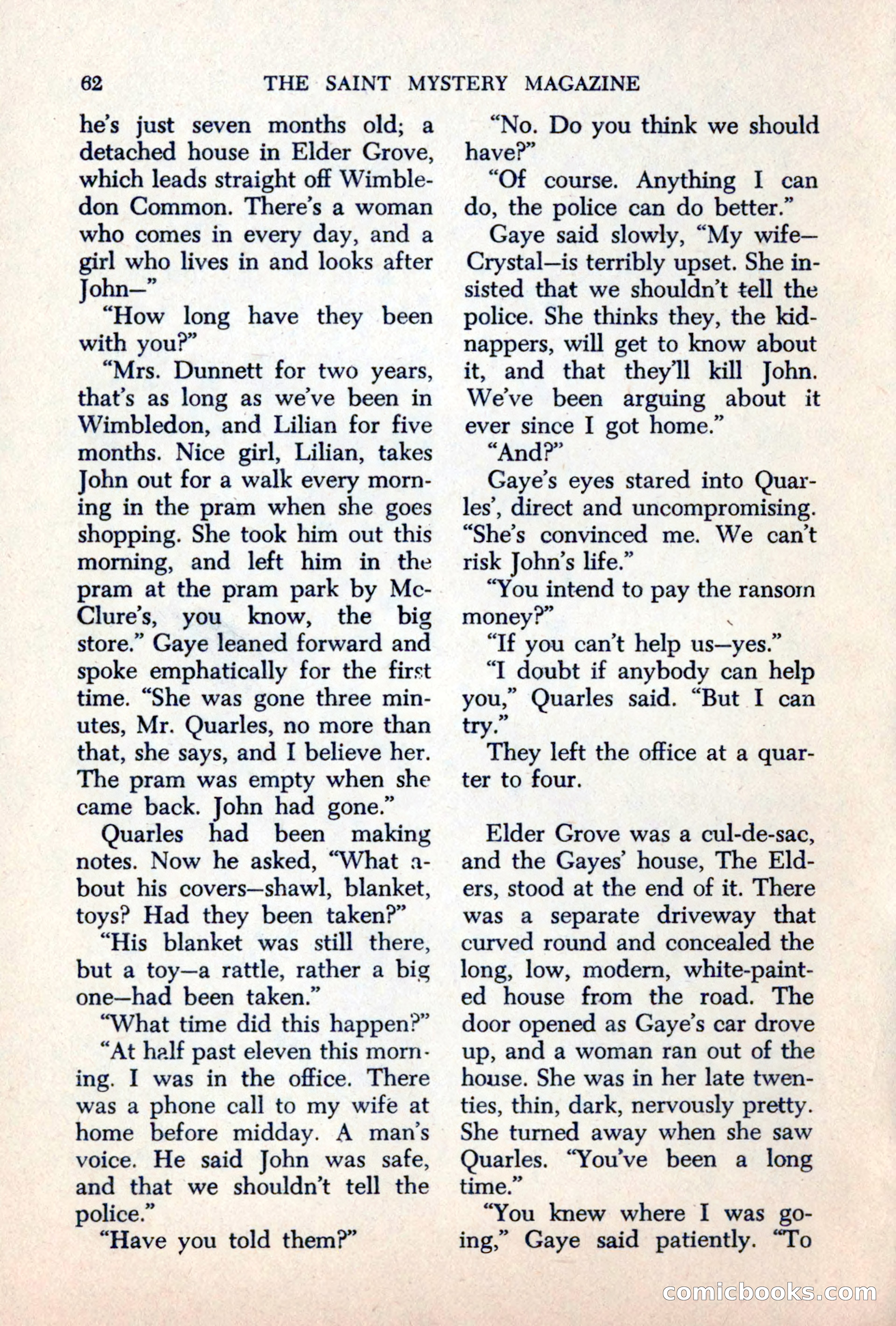The Saint Mystery Magazine, June 1963 — page 64 of 132