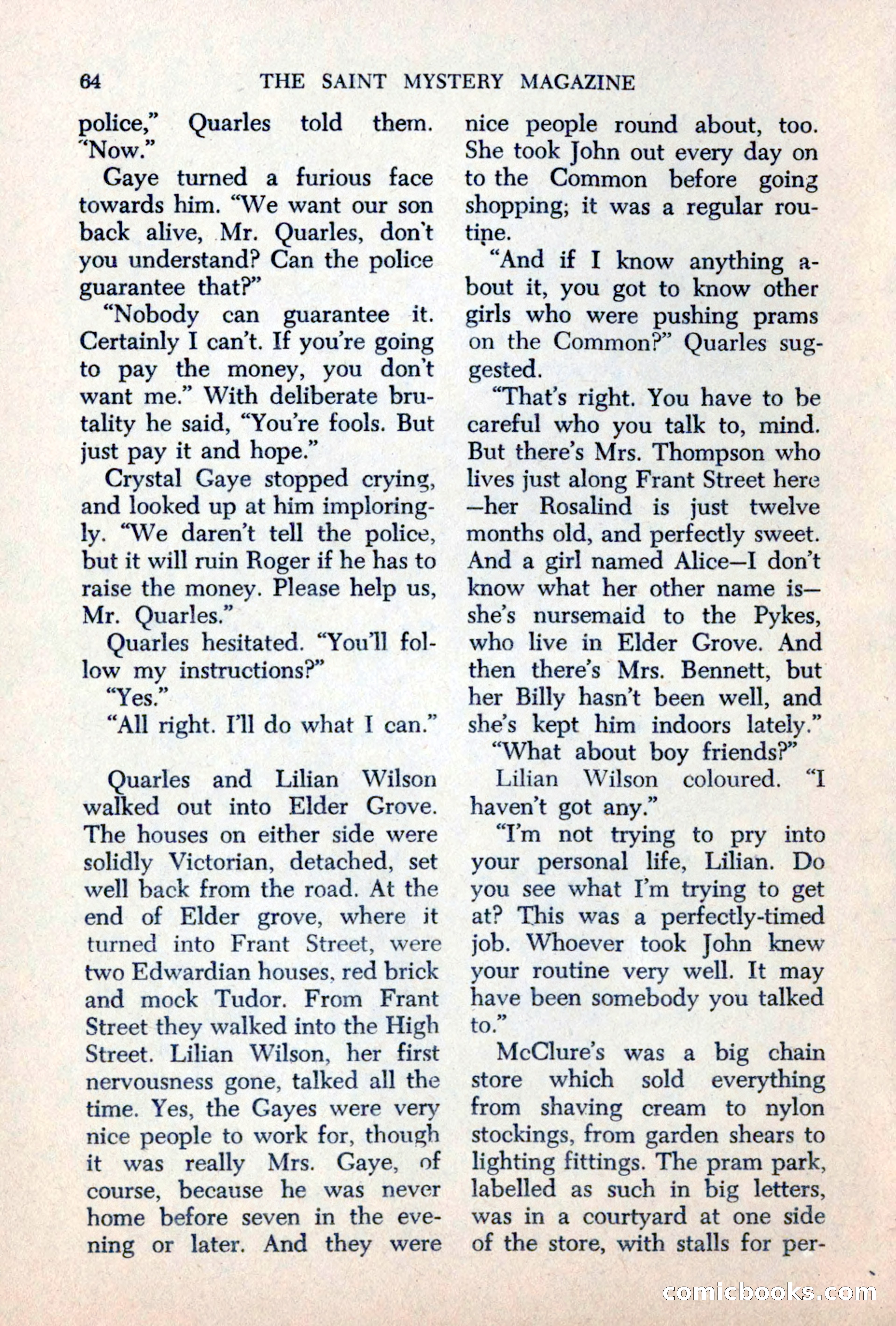 The Saint Mystery Magazine, June 1963 — page 66 of 132