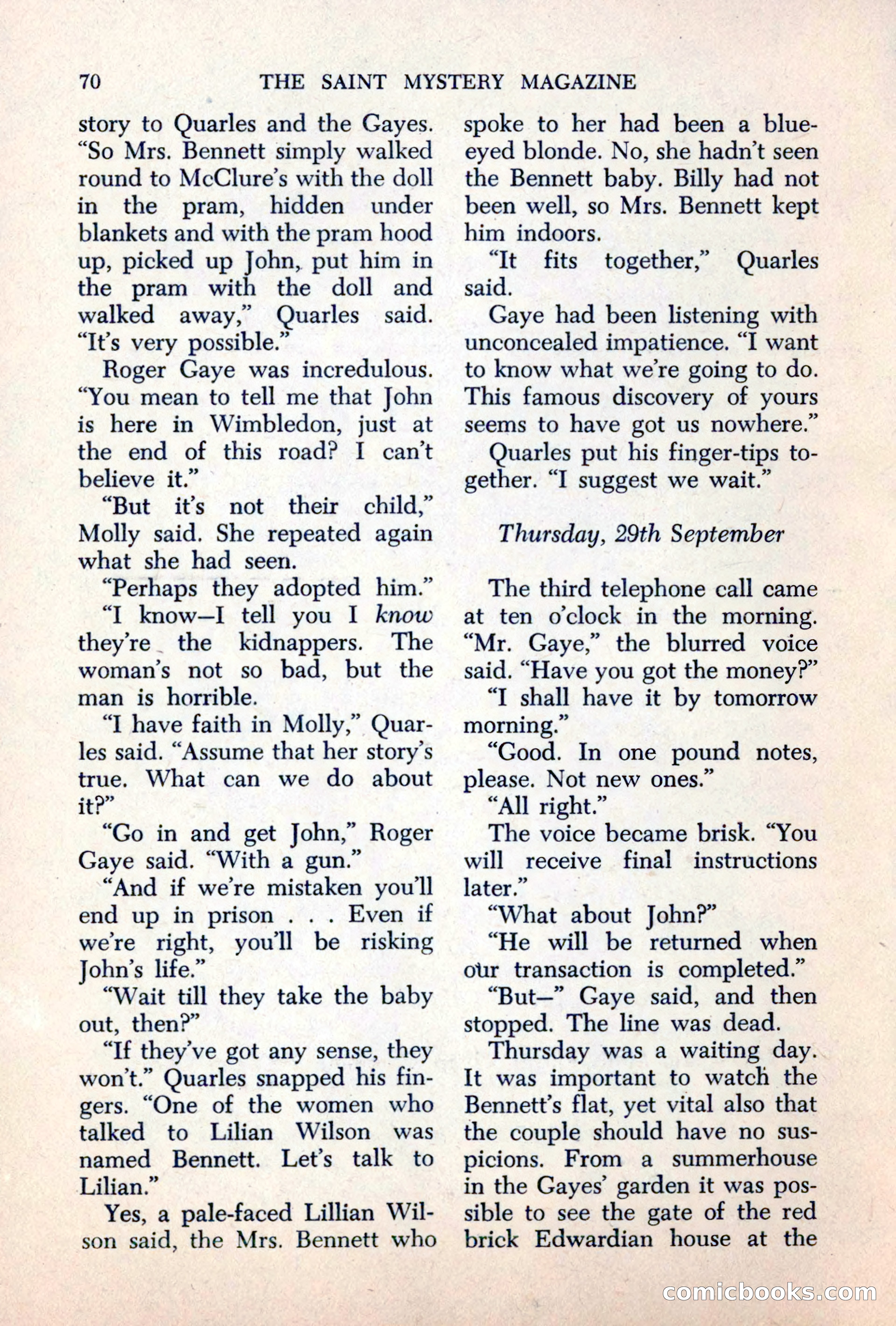 The Saint Mystery Magazine, June 1963 — page 72 of 132