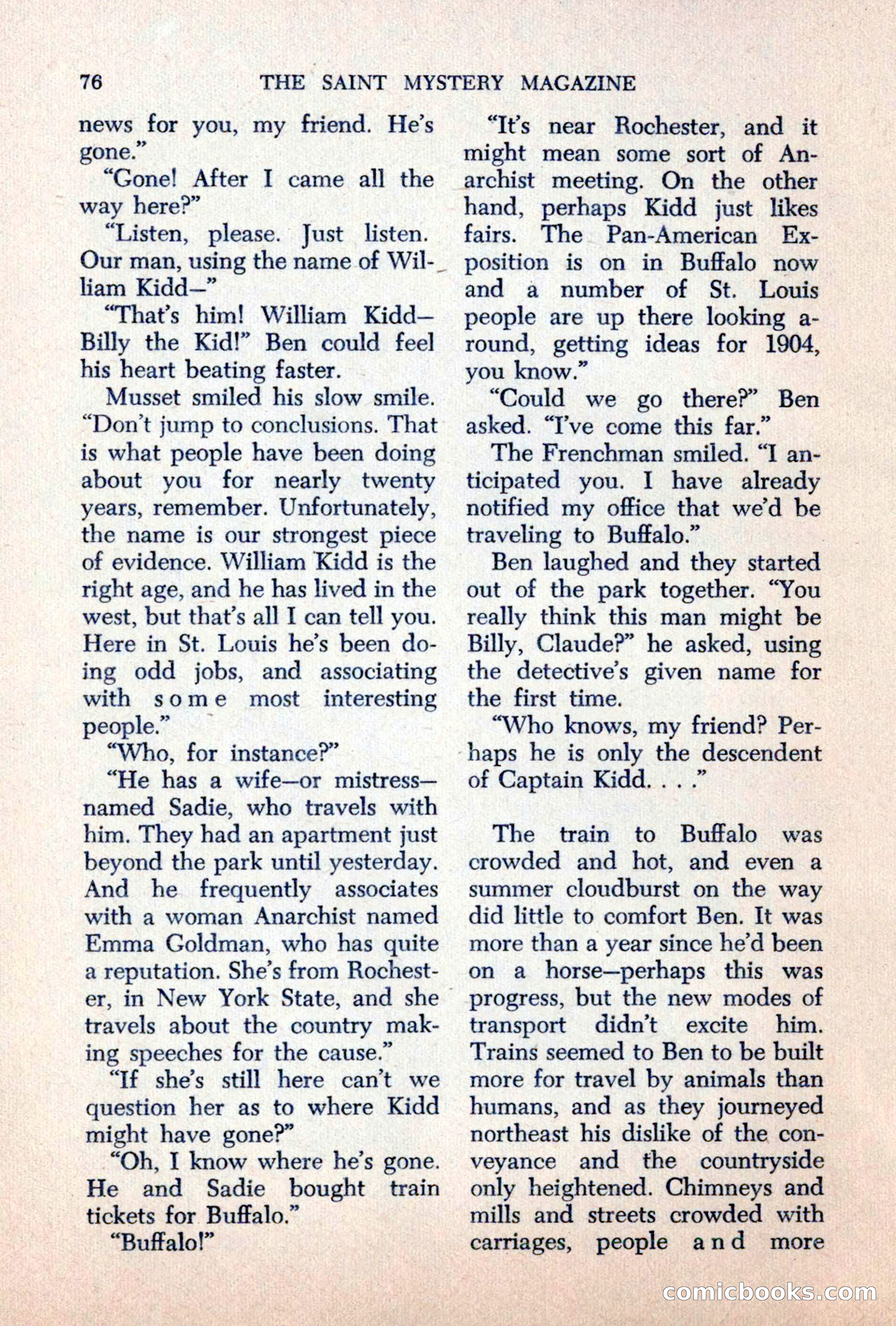 The Saint Mystery Magazine, June 1963 — page 78 of 132