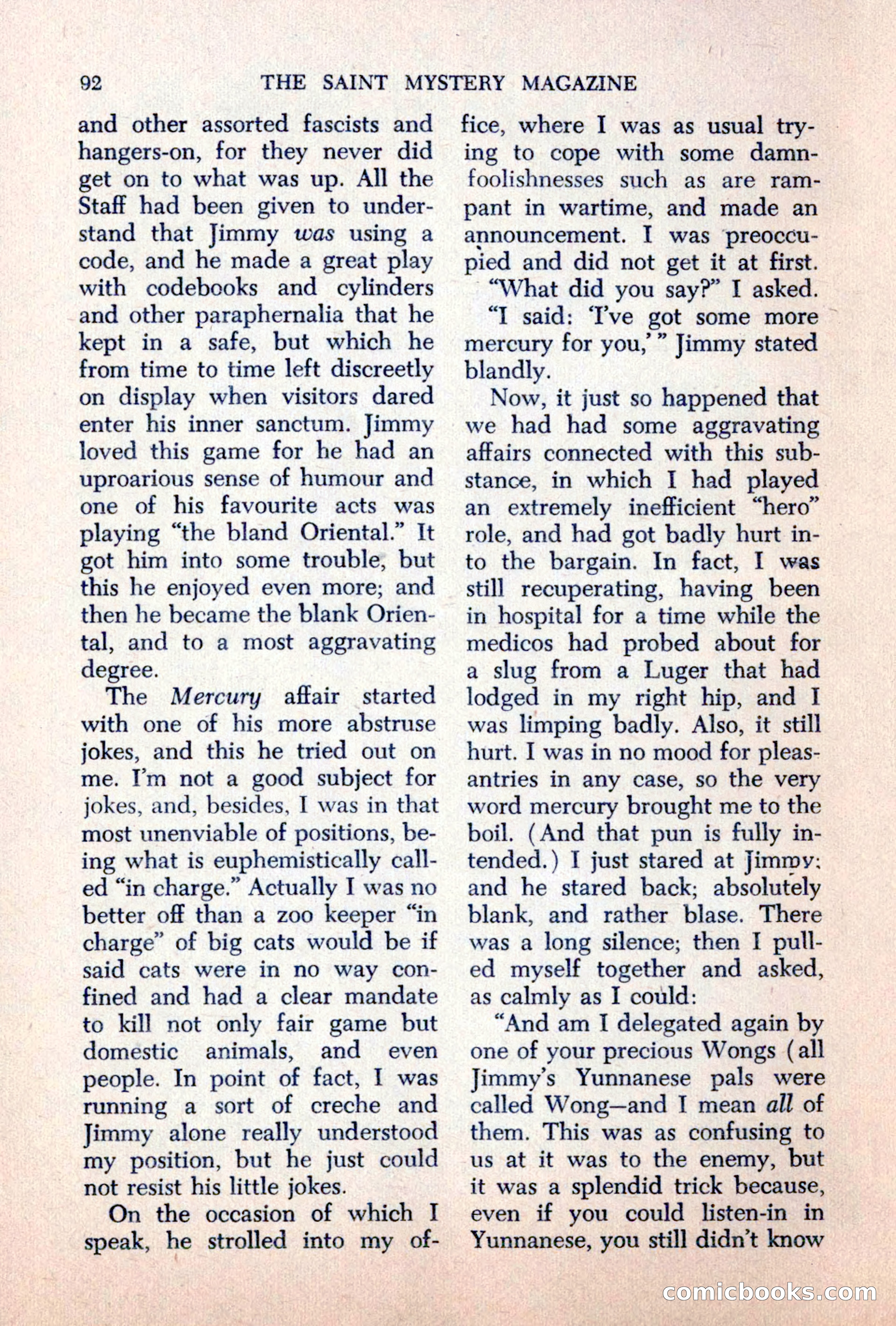 The Saint Mystery Magazine, June 1963 — page 94 of 132