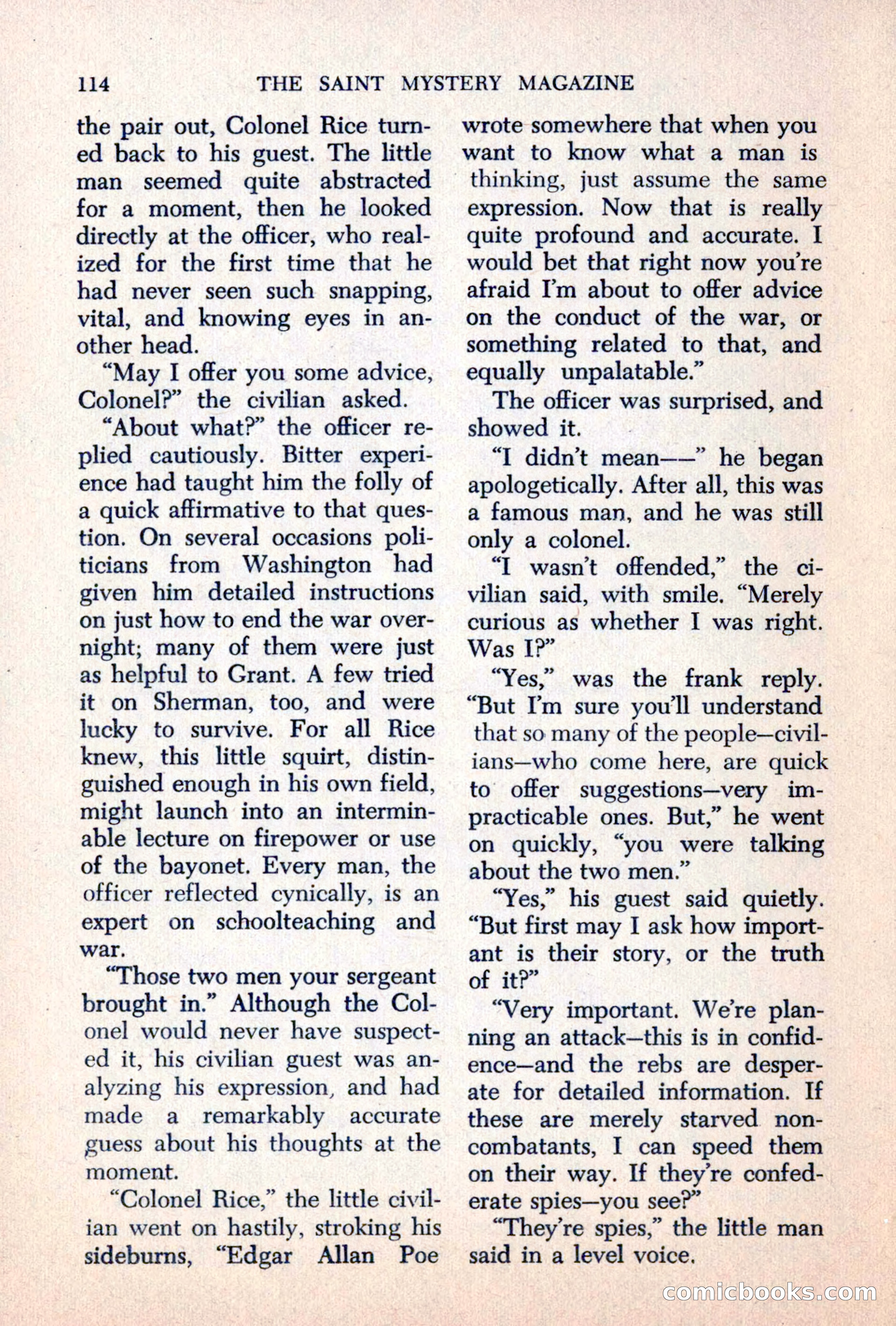 The Saint Mystery Magazine, June 1963 — page 116 of 132