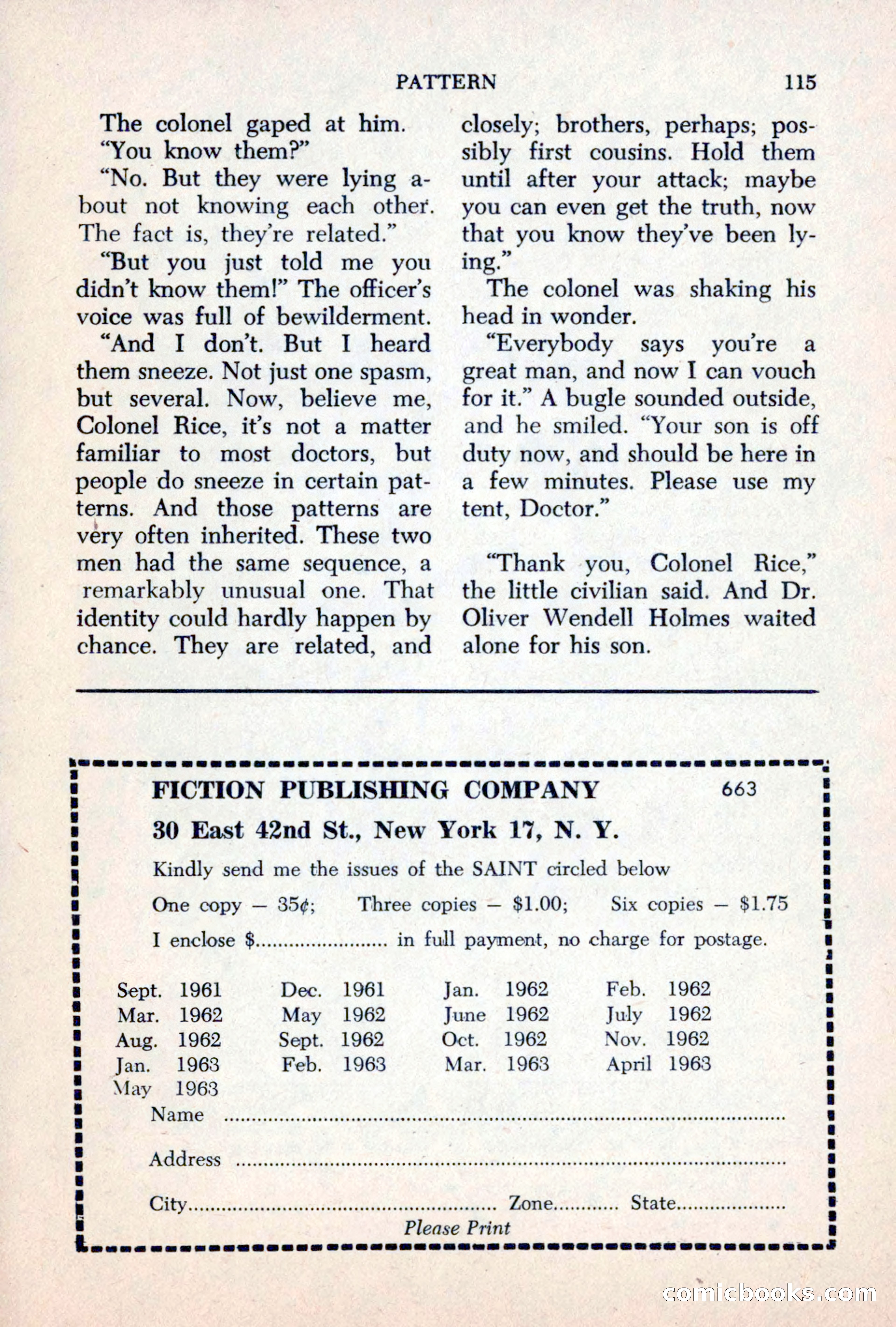 The Saint Mystery Magazine, June 1963 — page 117 of 132