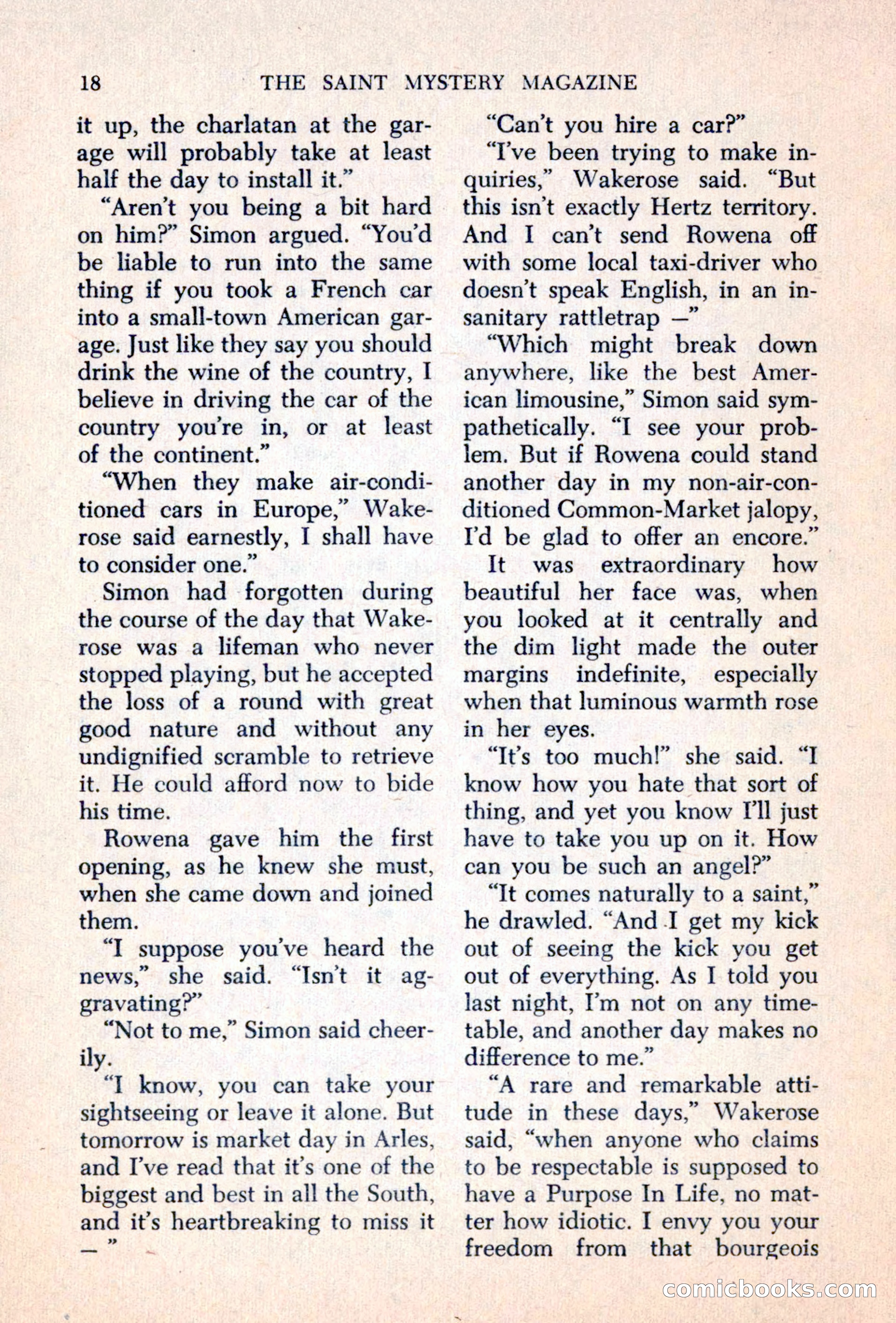 The Saint Mystery Magazine — page 20 of 132