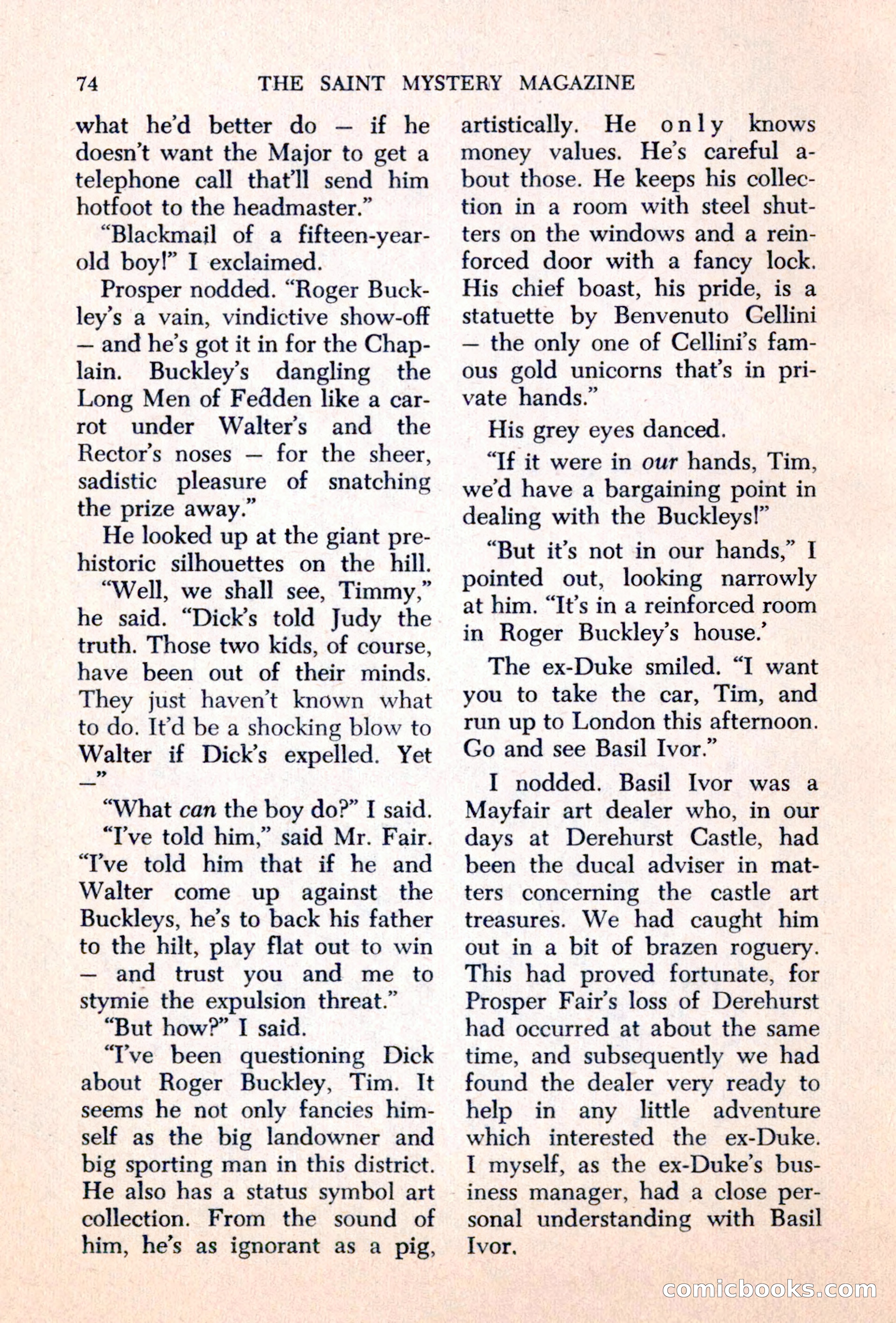 The Saint Mystery Magazine — page 76 of 132