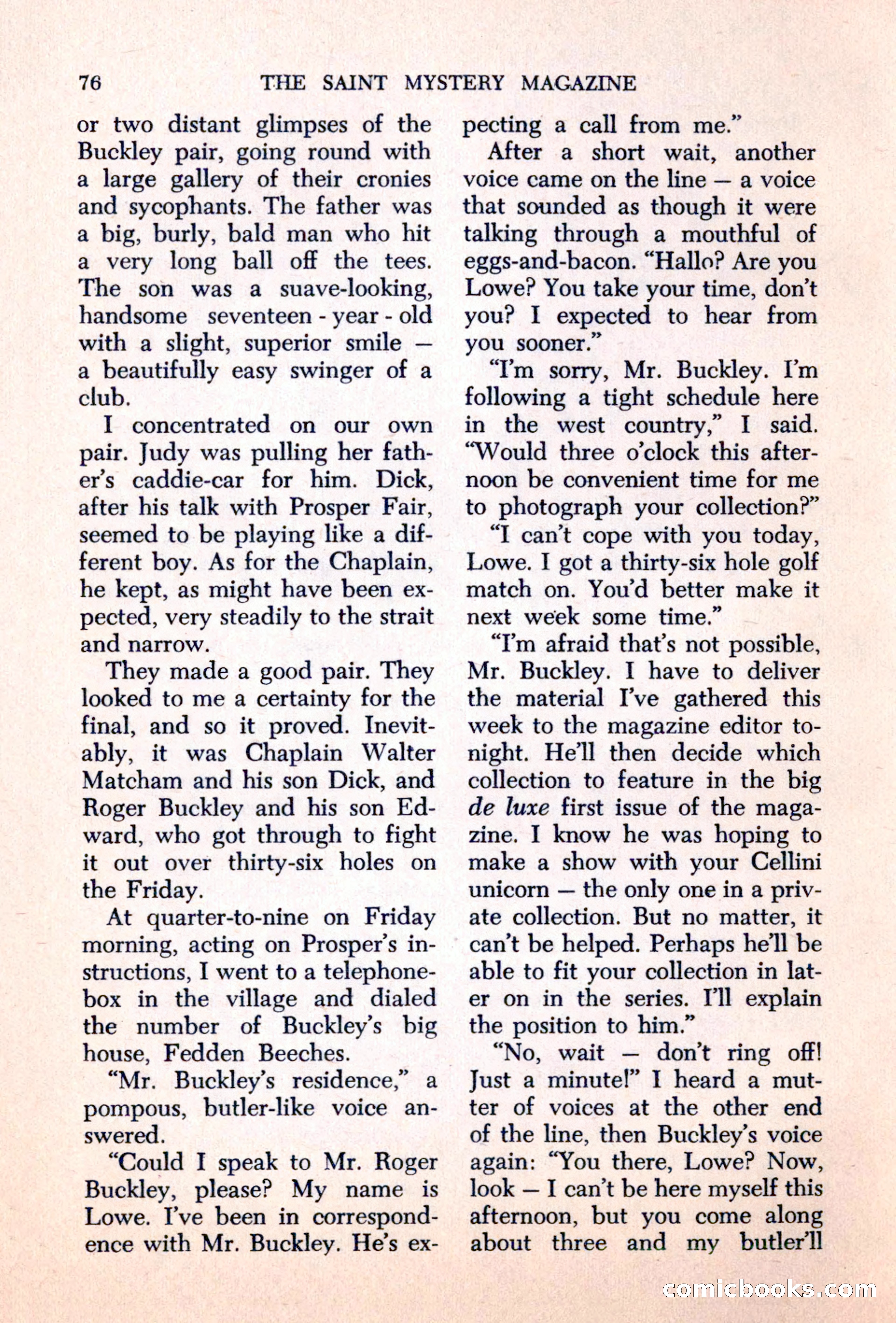 The Saint Mystery Magazine — page 78 of 132
