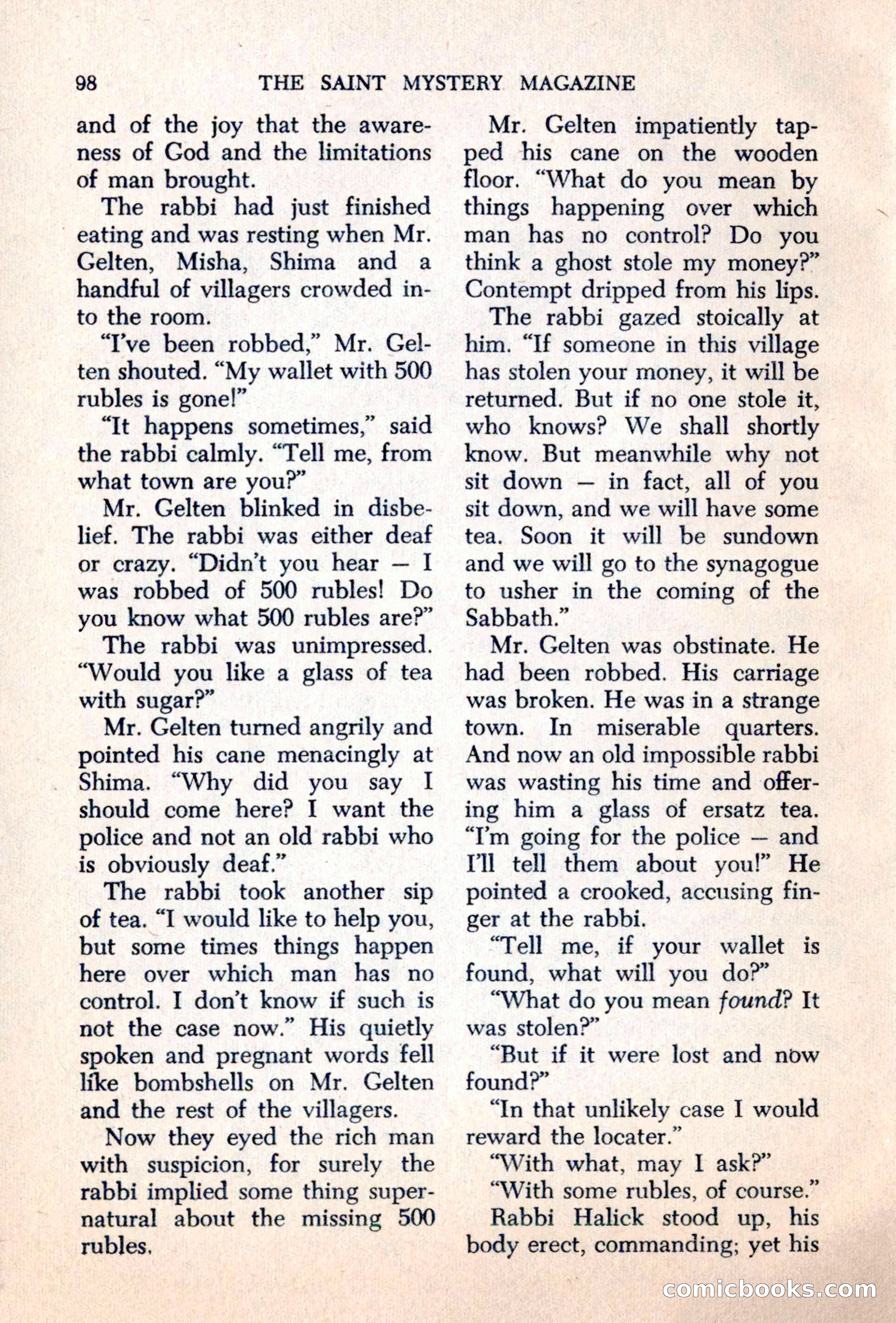The Saint Mystery Magazine — page 100 of 132