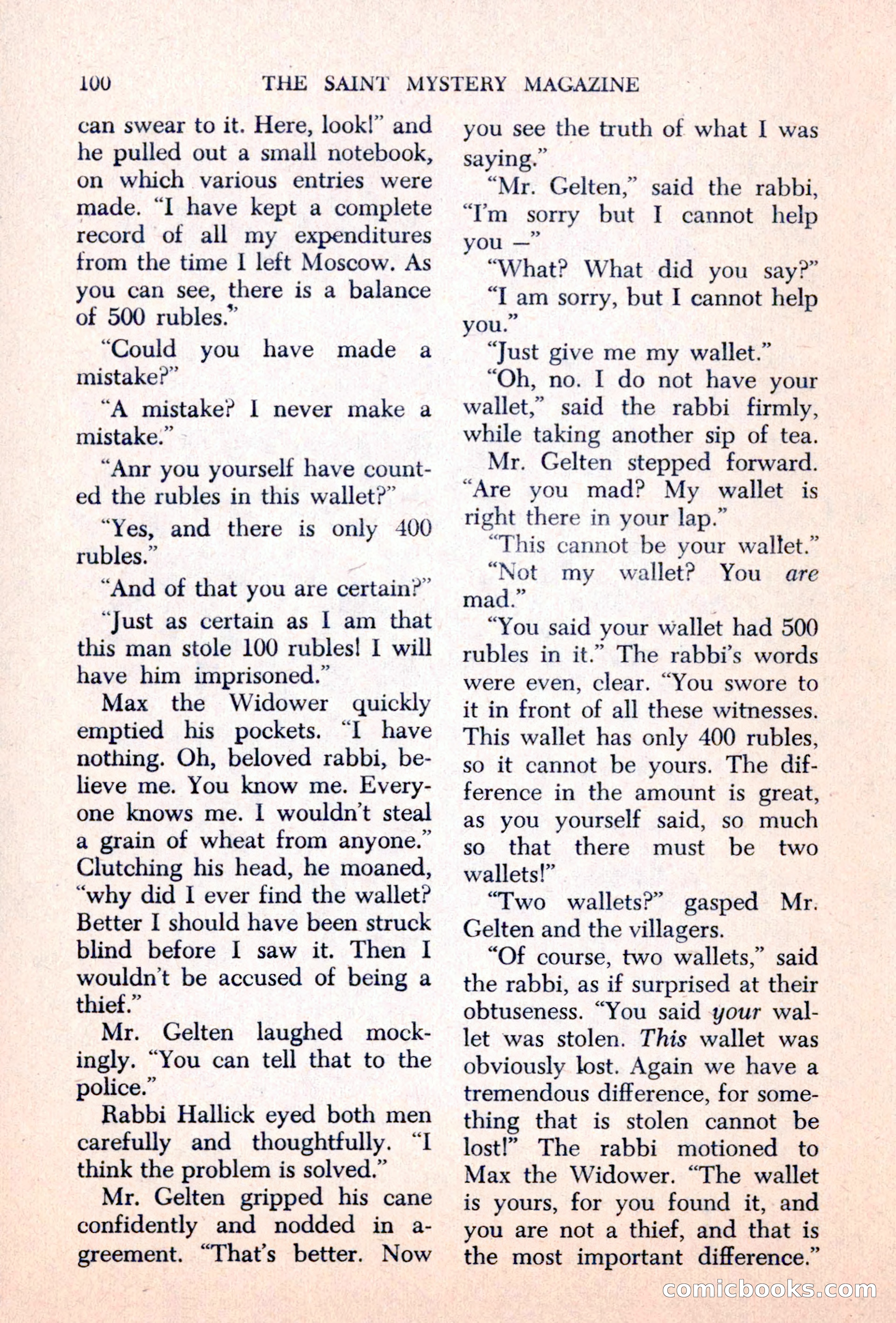 The Saint Mystery Magazine — page 102 of 132