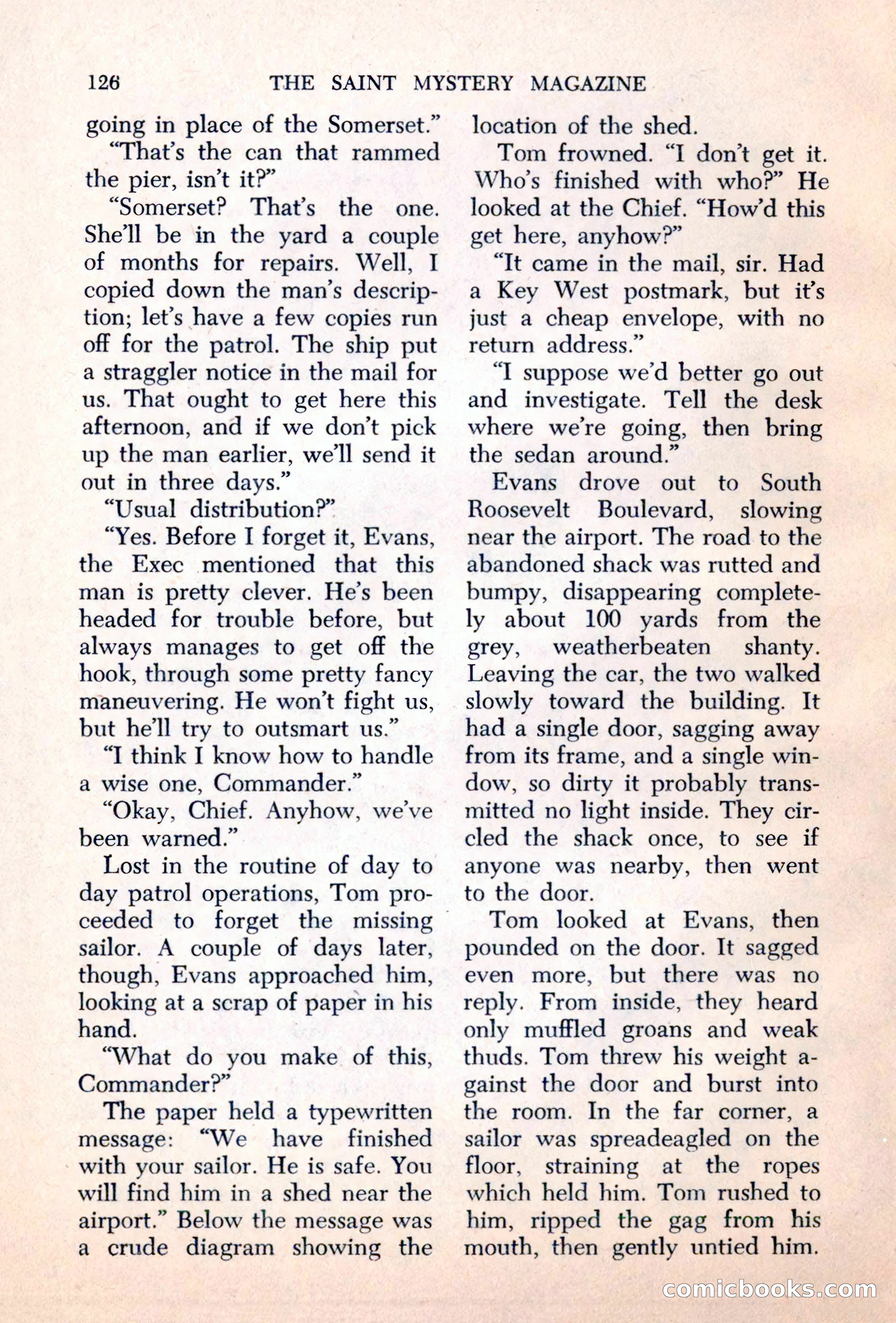 The Saint Mystery Magazine — page 128 of 132
