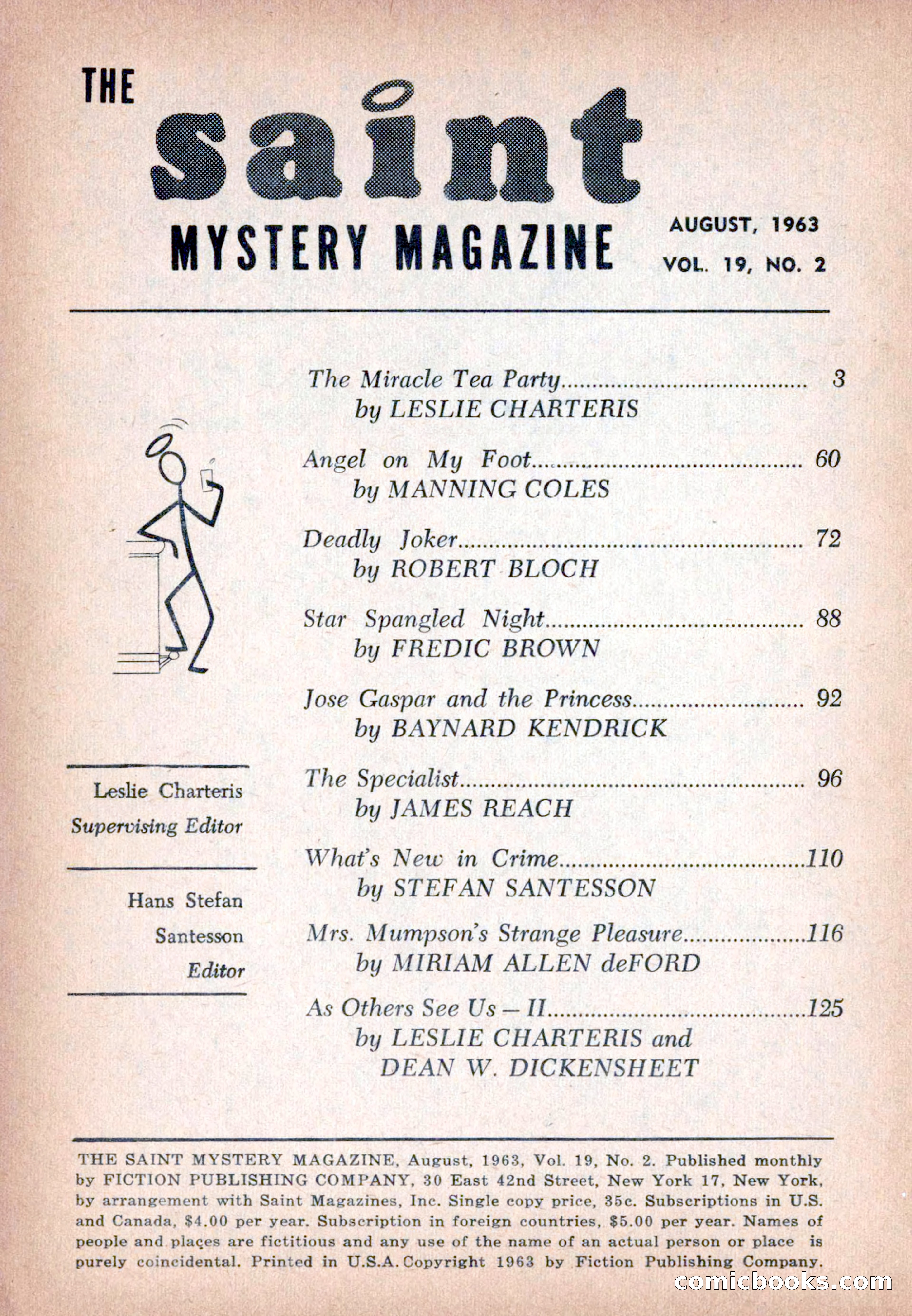 The Saint Mystery Magazine, August 1963 — page 4 of 132