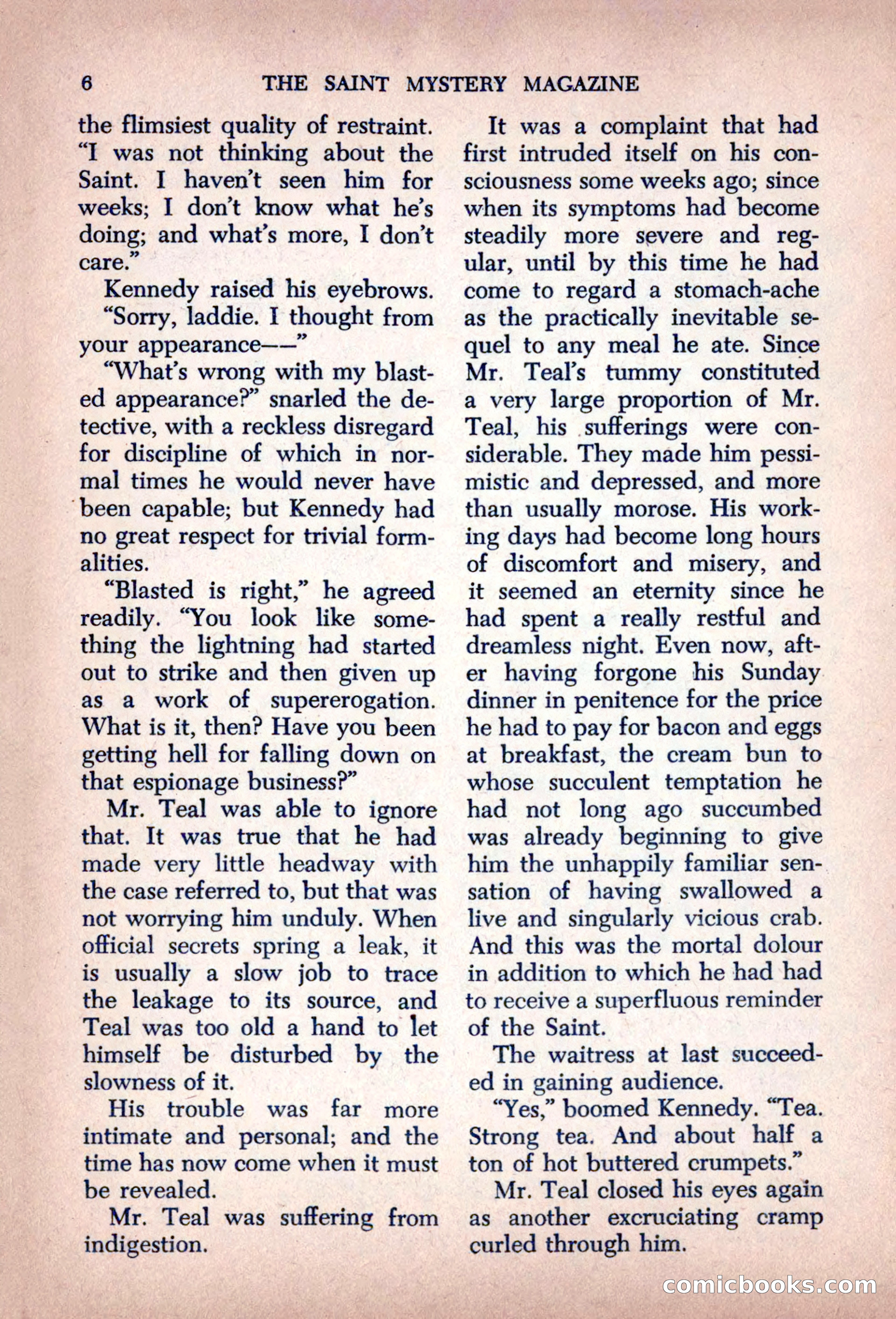 The Saint Mystery Magazine, August 1963 — page 8 of 132