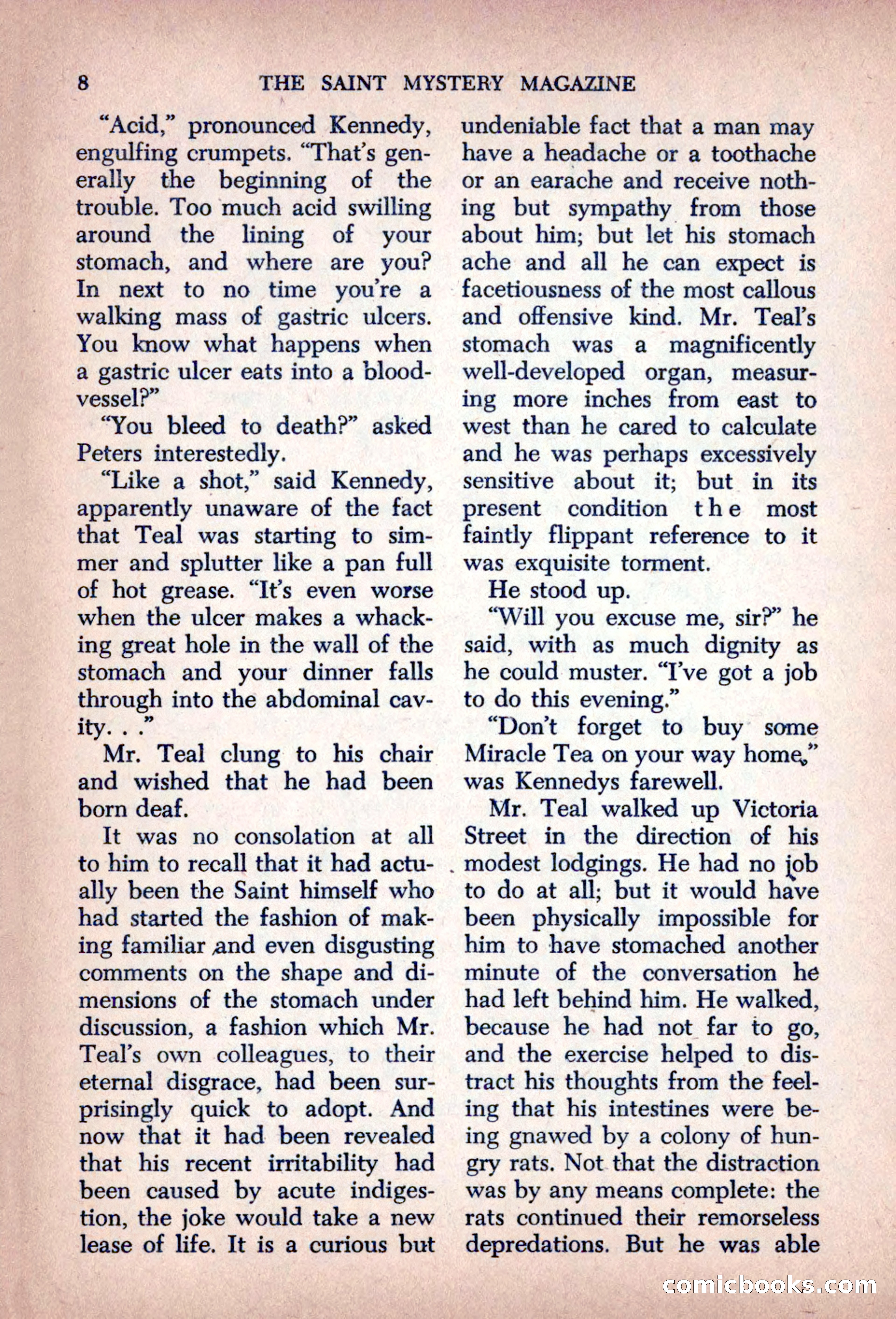 The Saint Mystery Magazine, August 1963 — page 10 of 132