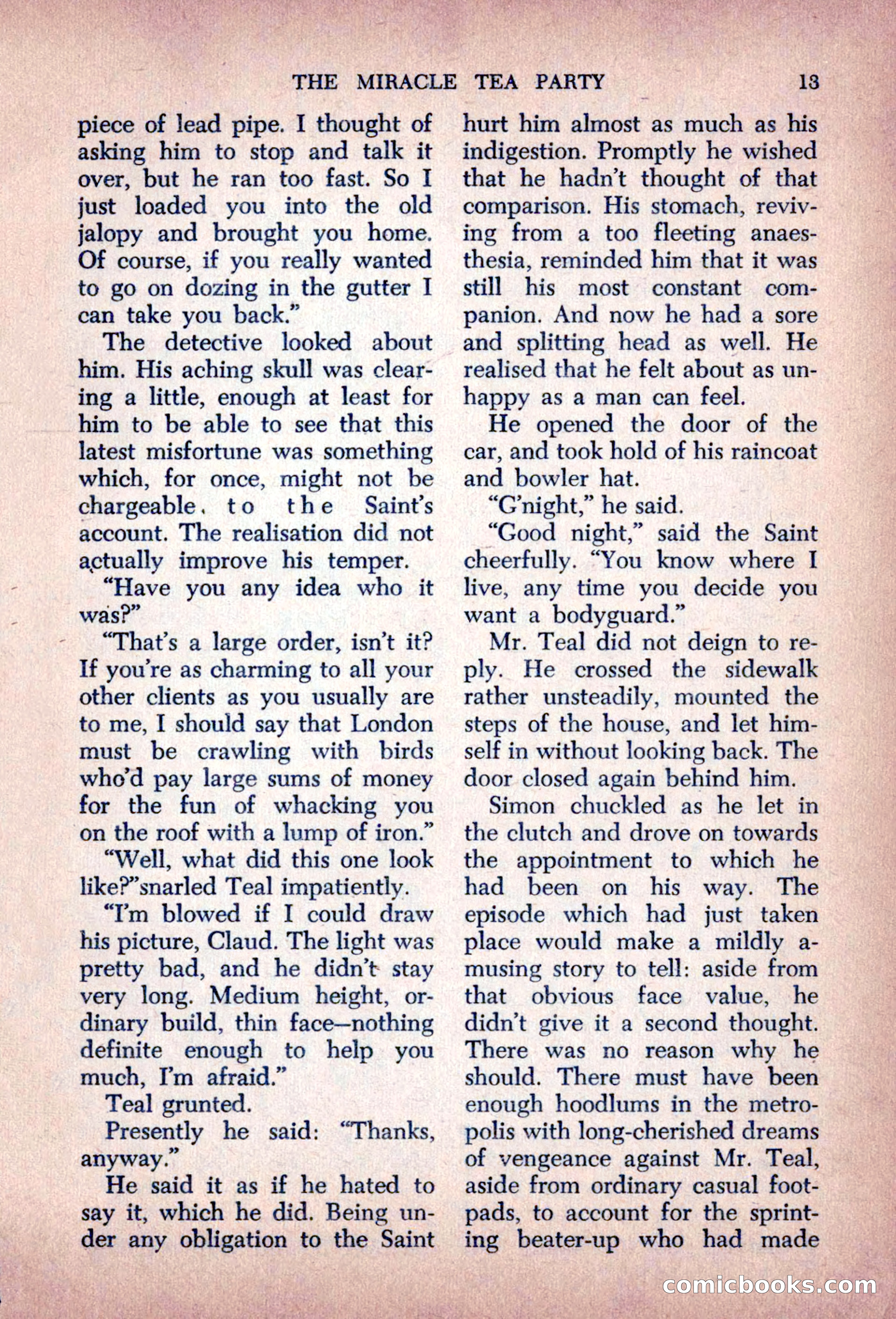 The Saint Mystery Magazine, August 1963 — page 15 of 132