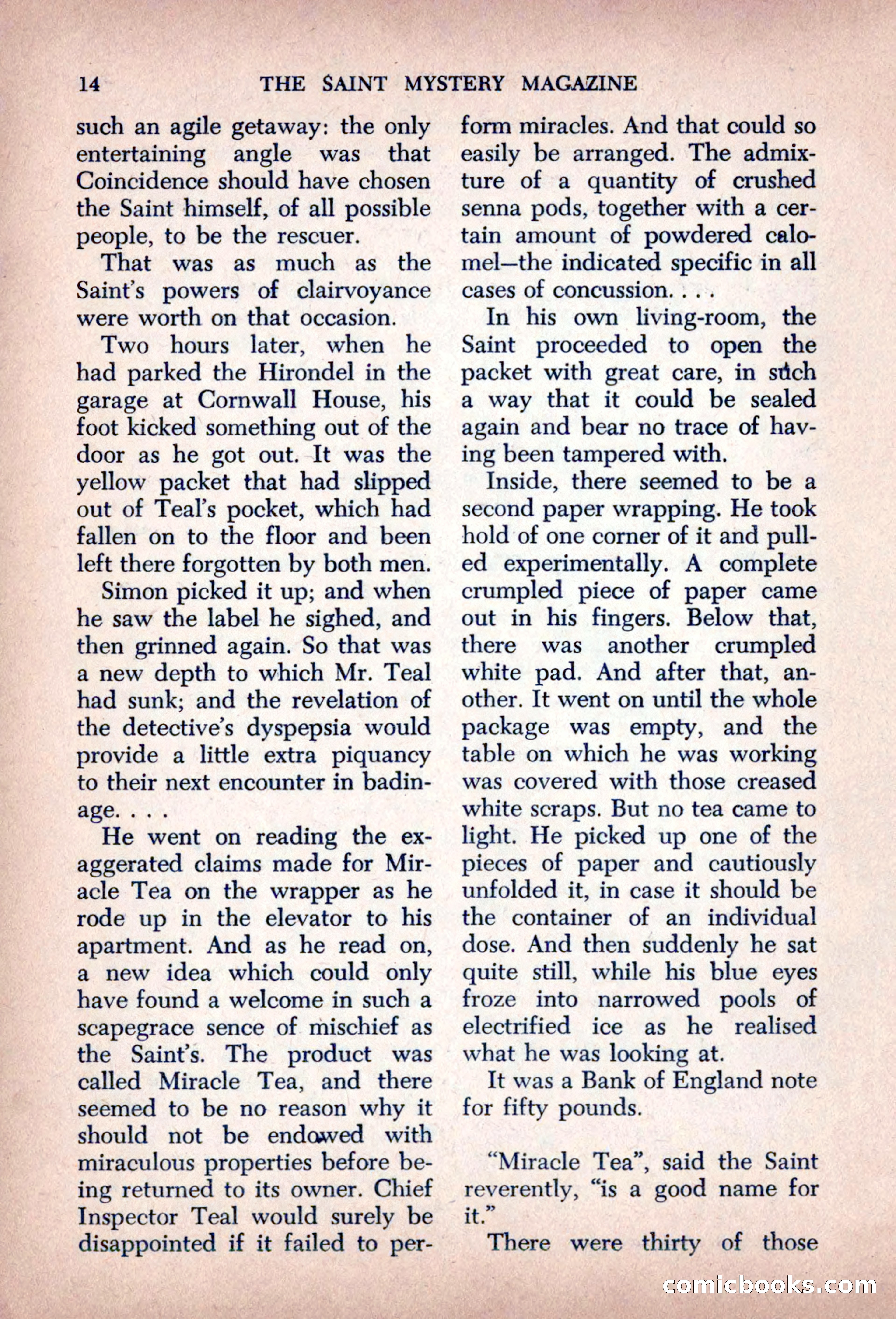 The Saint Mystery Magazine, August 1963 — page 16 of 132