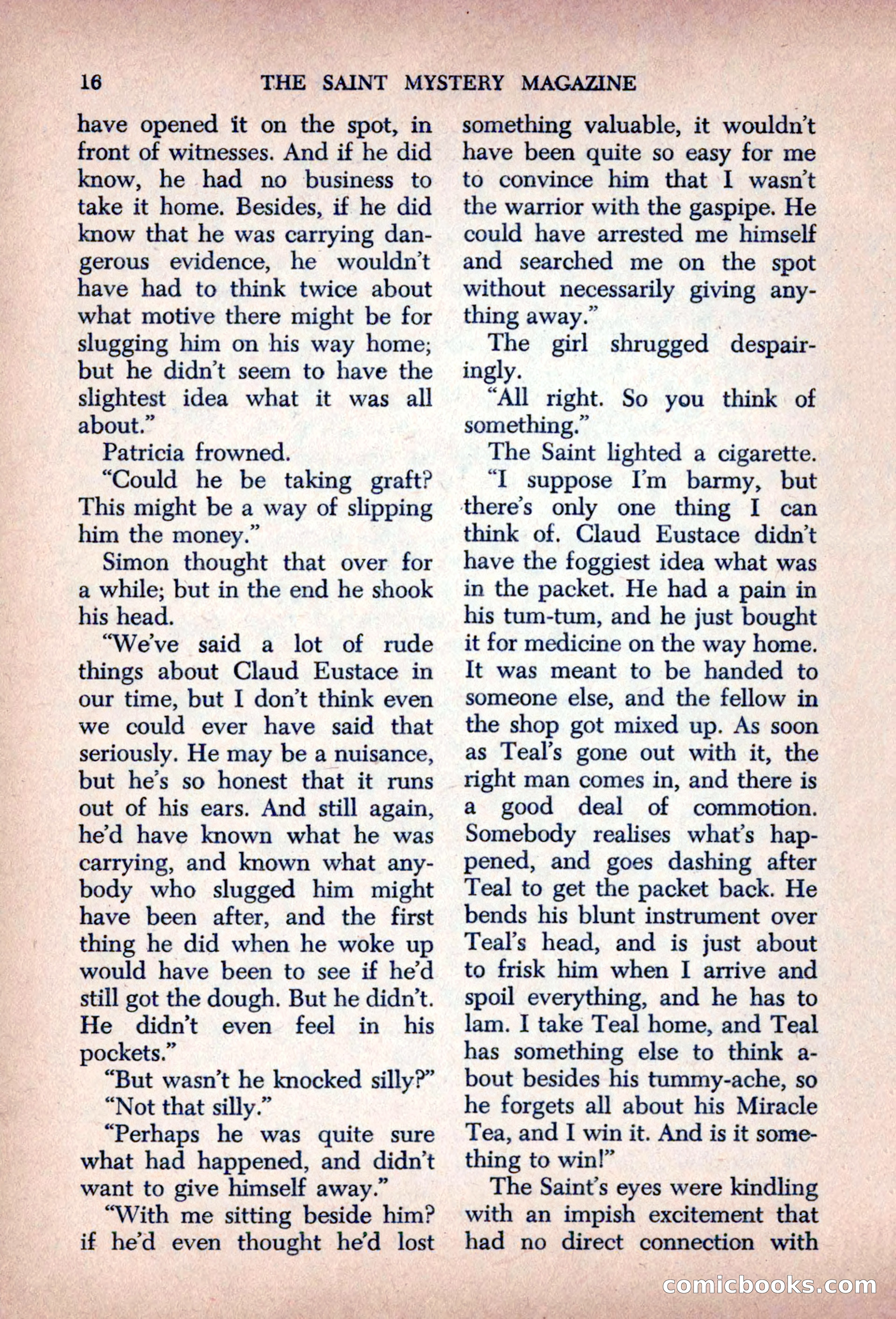 The Saint Mystery Magazine, August 1963 — page 18 of 132