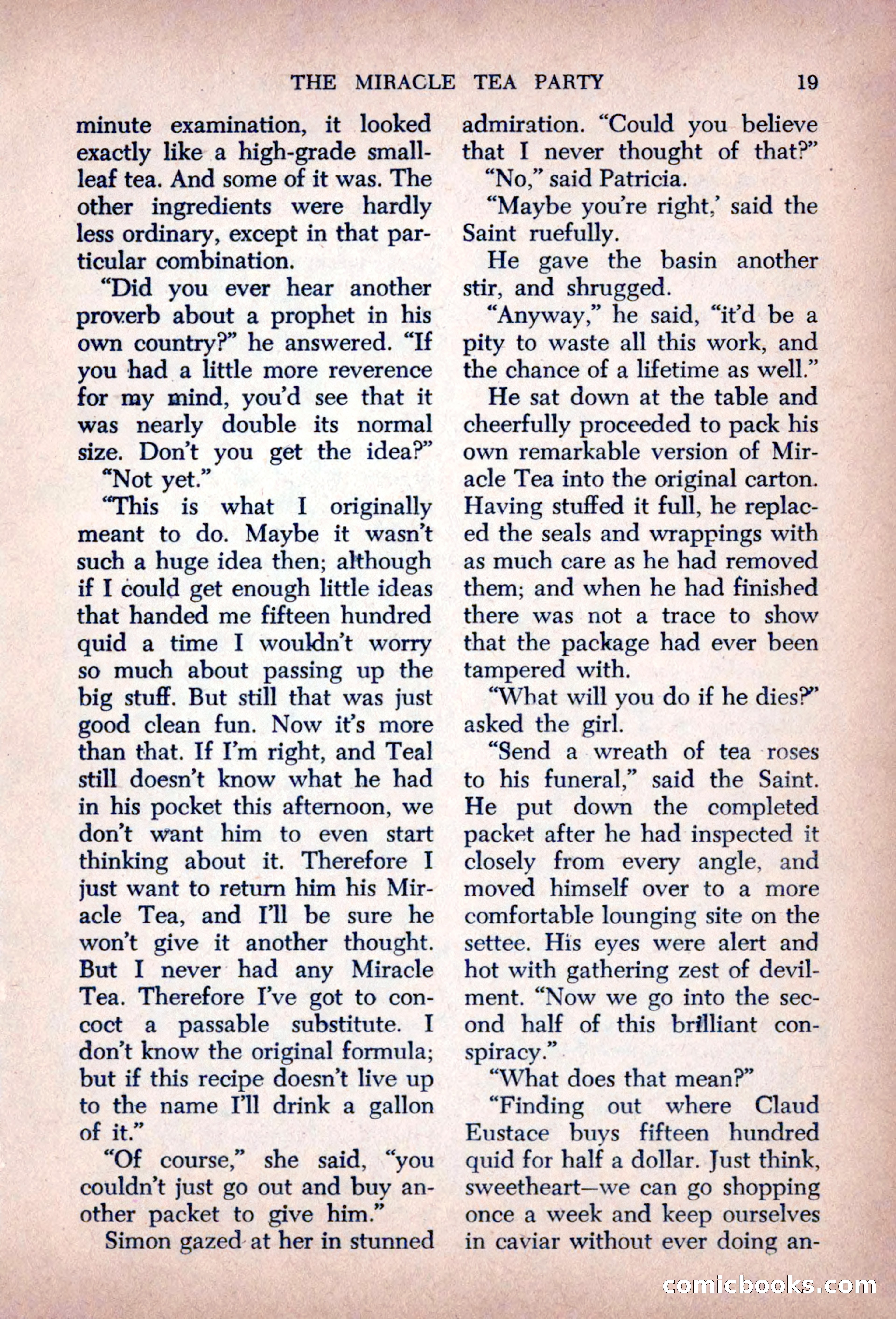 The Saint Mystery Magazine, August 1963 — page 21 of 132