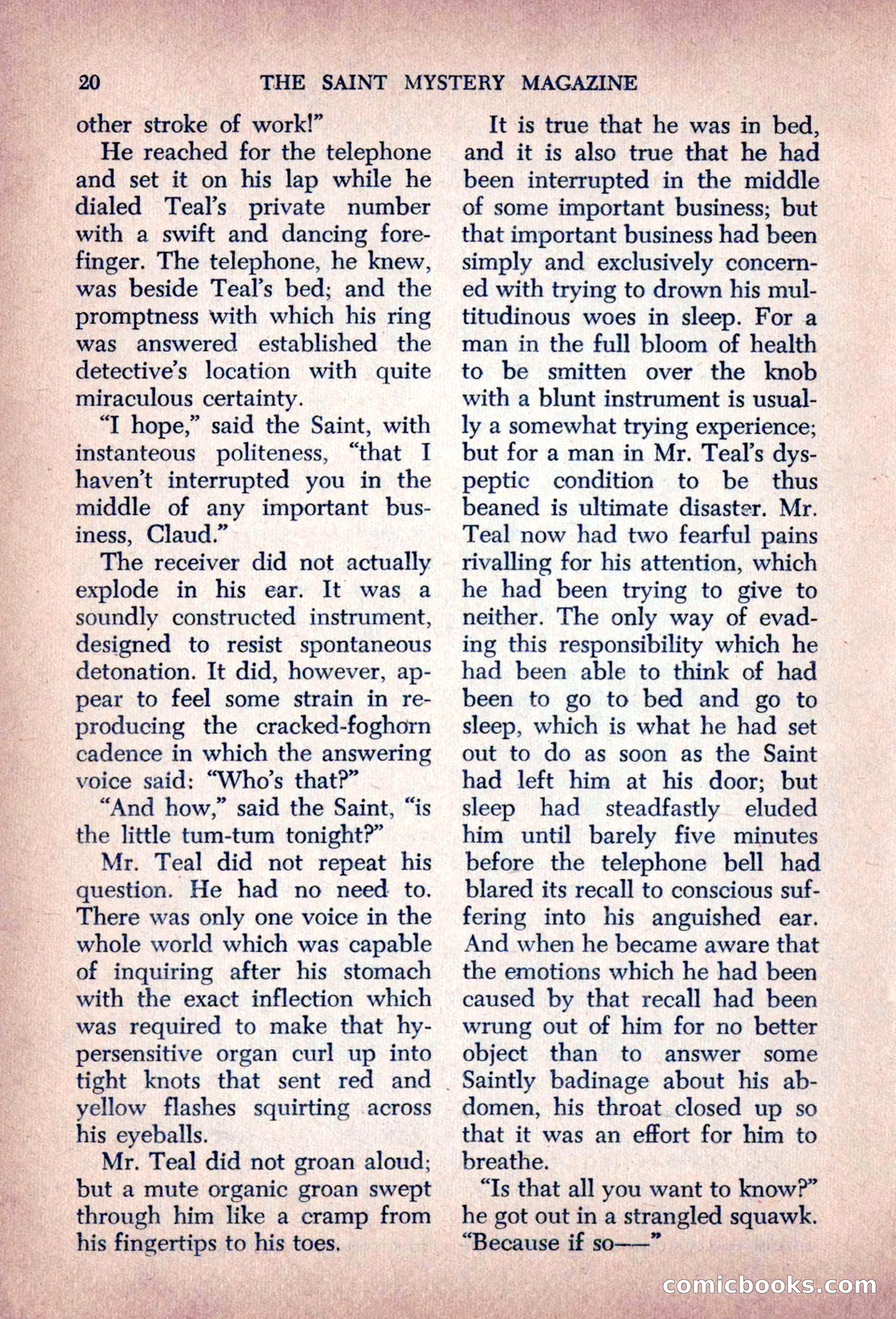 The Saint Mystery Magazine, August 1963 — page 22 of 132