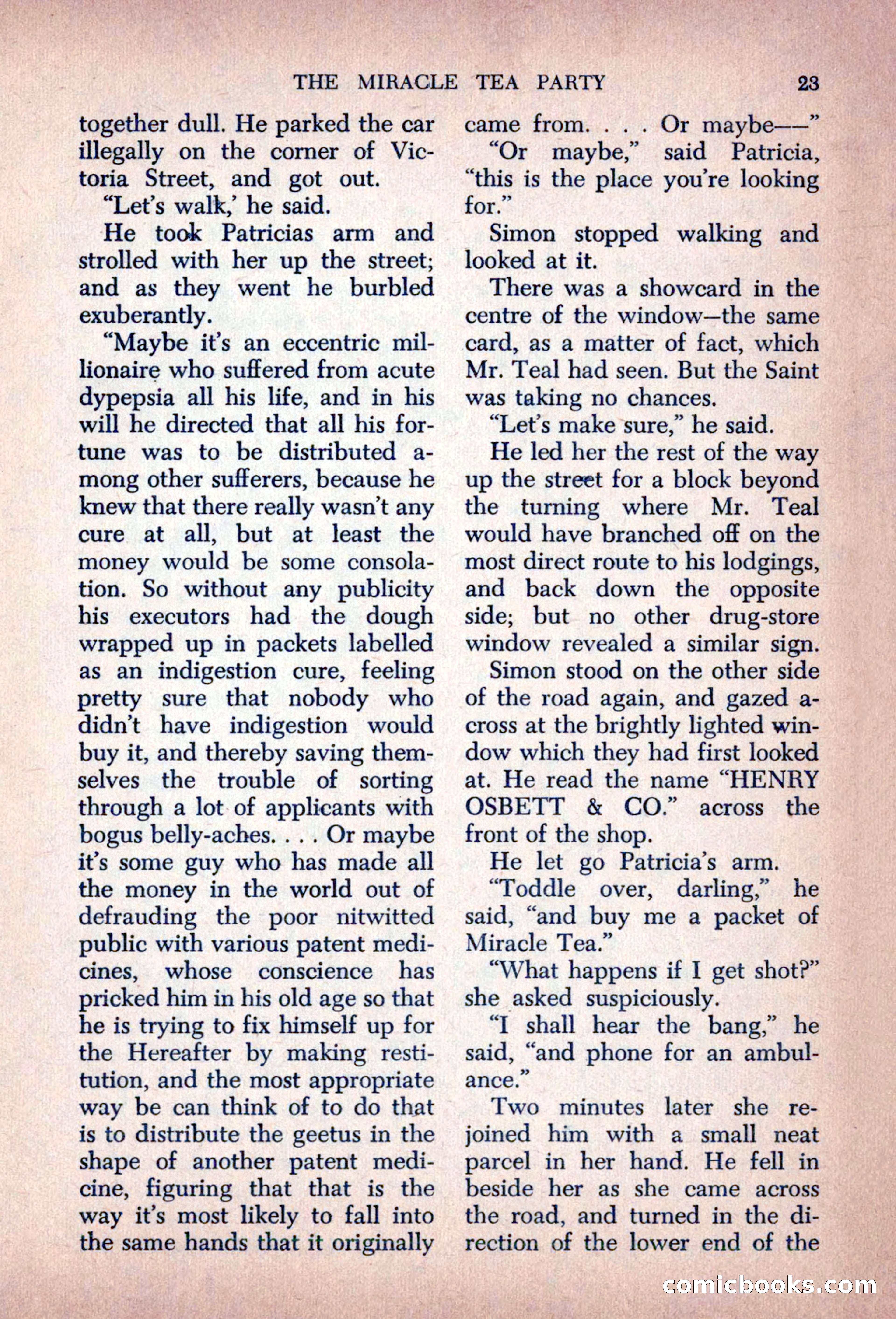 The Saint Mystery Magazine, August 1963 — page 25 of 132