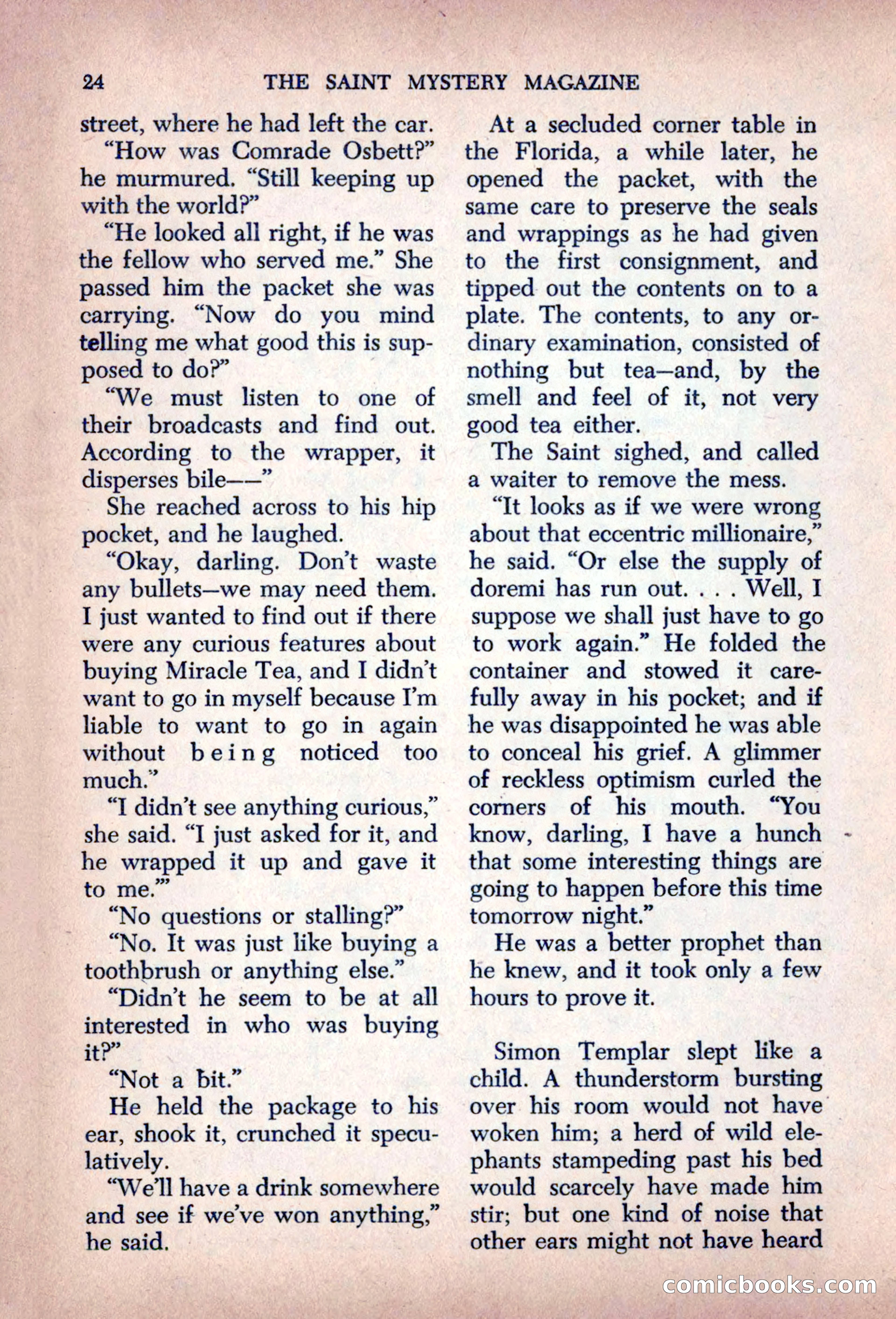 The Saint Mystery Magazine, August 1963 — page 26 of 132